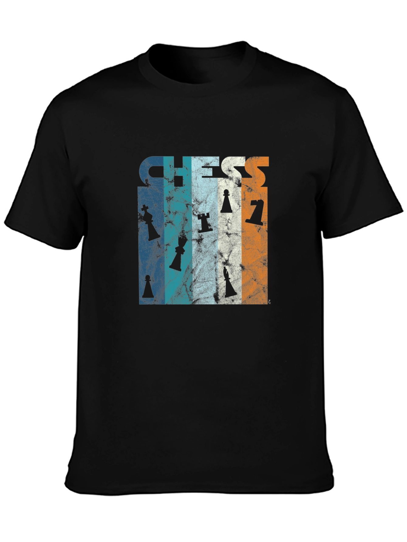 Chess Piece Retro Style Graphic Tee