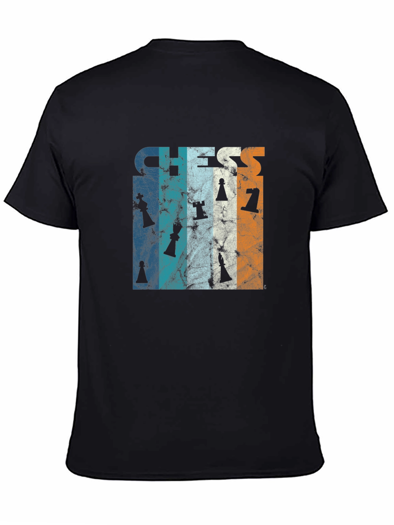 Chess Piece Retro Style Graphic Tee