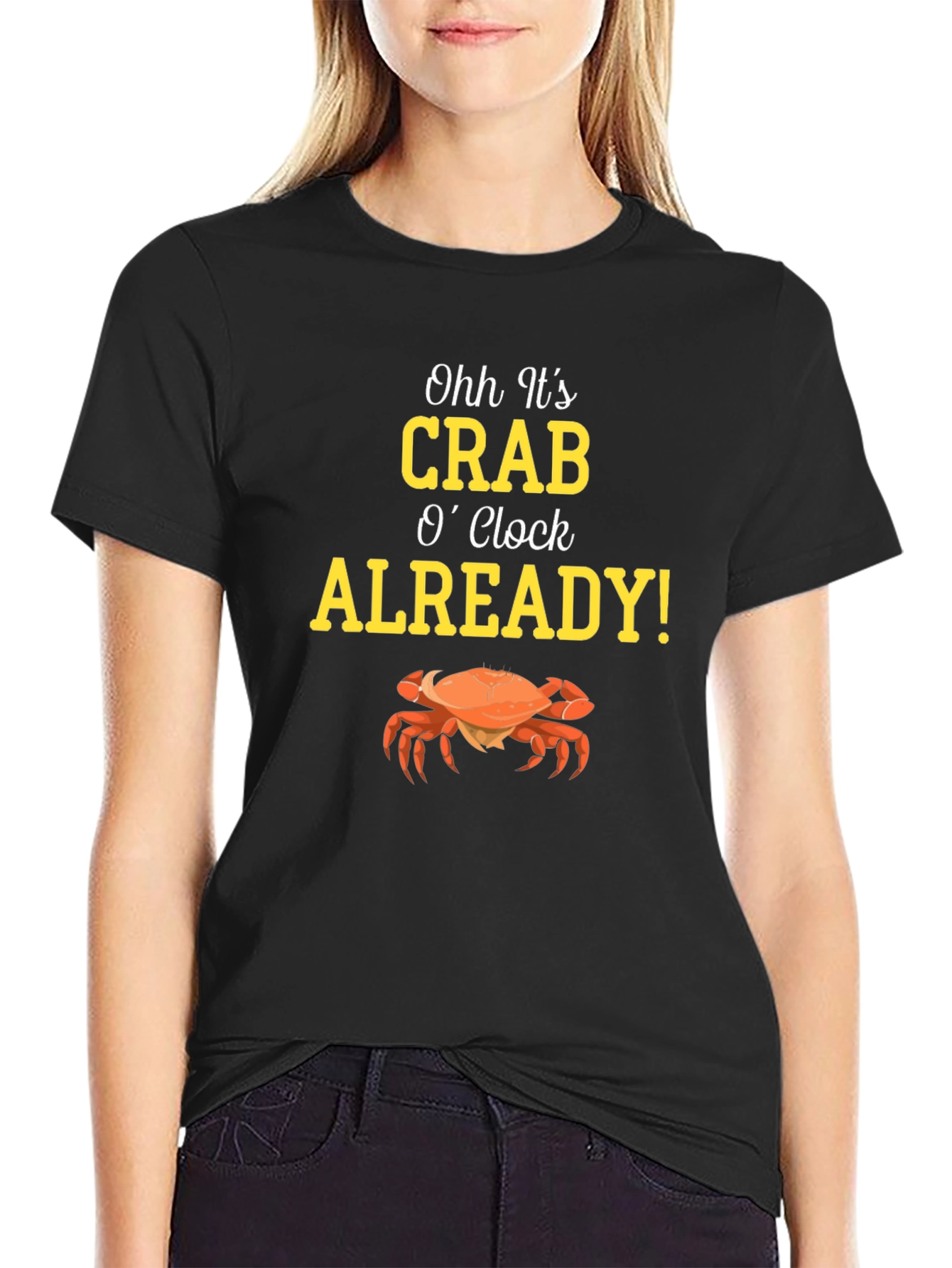 Crab OClock T-Shirt - Funny Seafood Tee