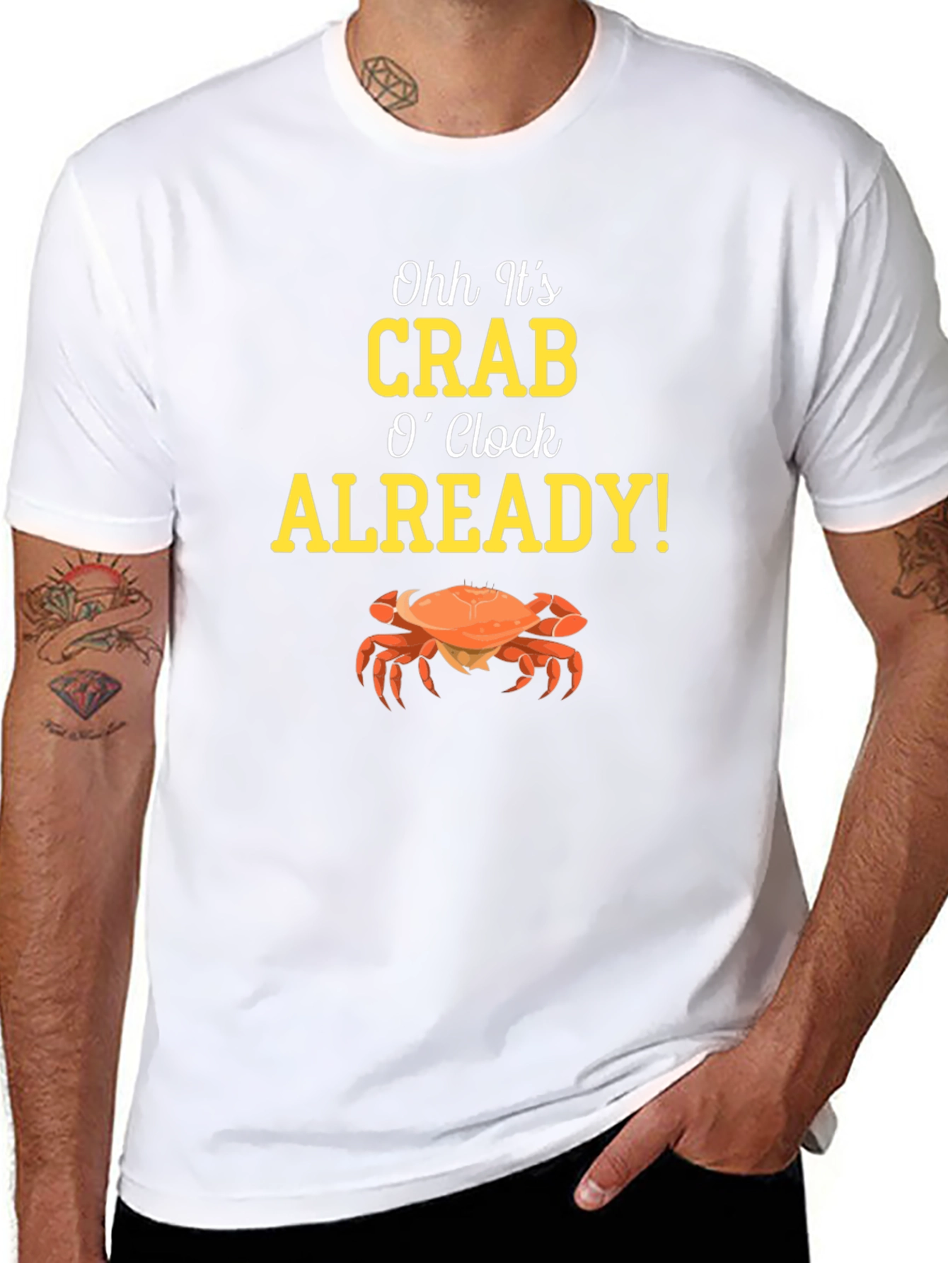 Crab OClock T-Shirt - Funny Seafood Tee