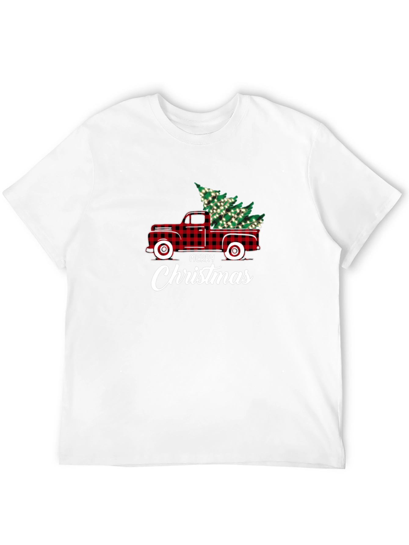 Festive Christmas Tree Truck Graphic Tee