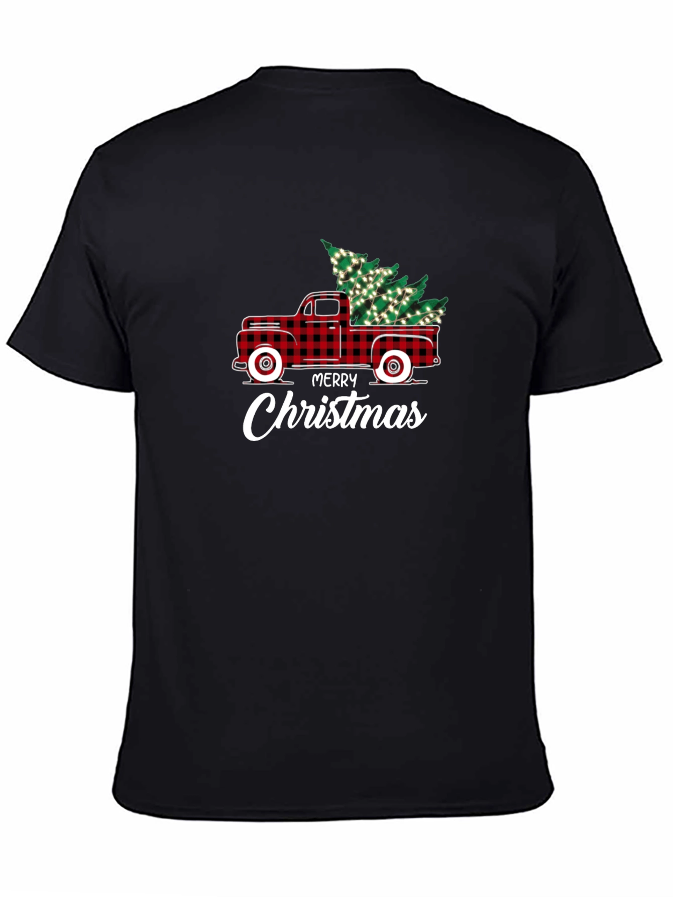 Festive Christmas Tree Truck Graphic Tee
