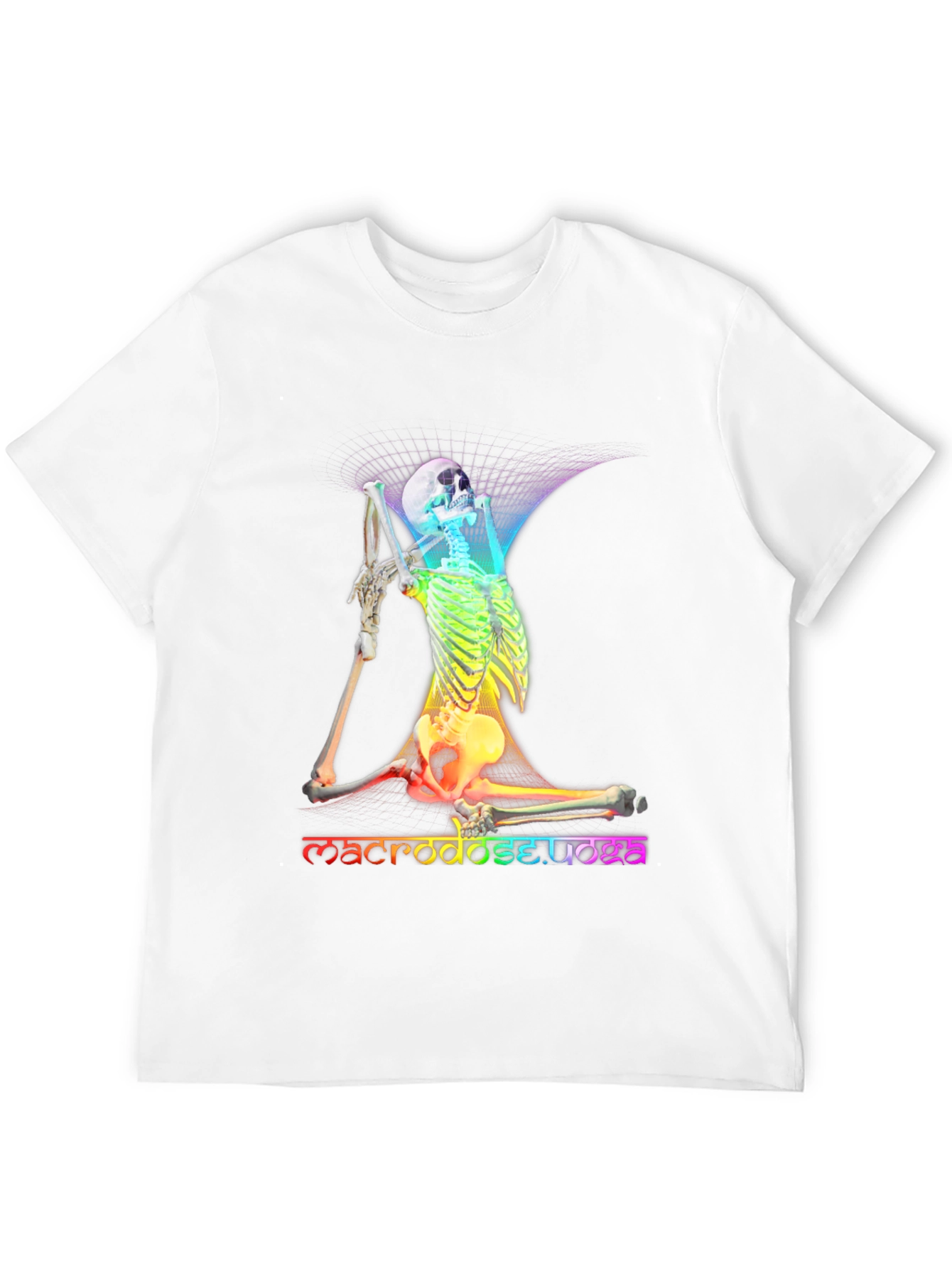 Rainbow Skeleton Yoga T-Shirt - Macrodose