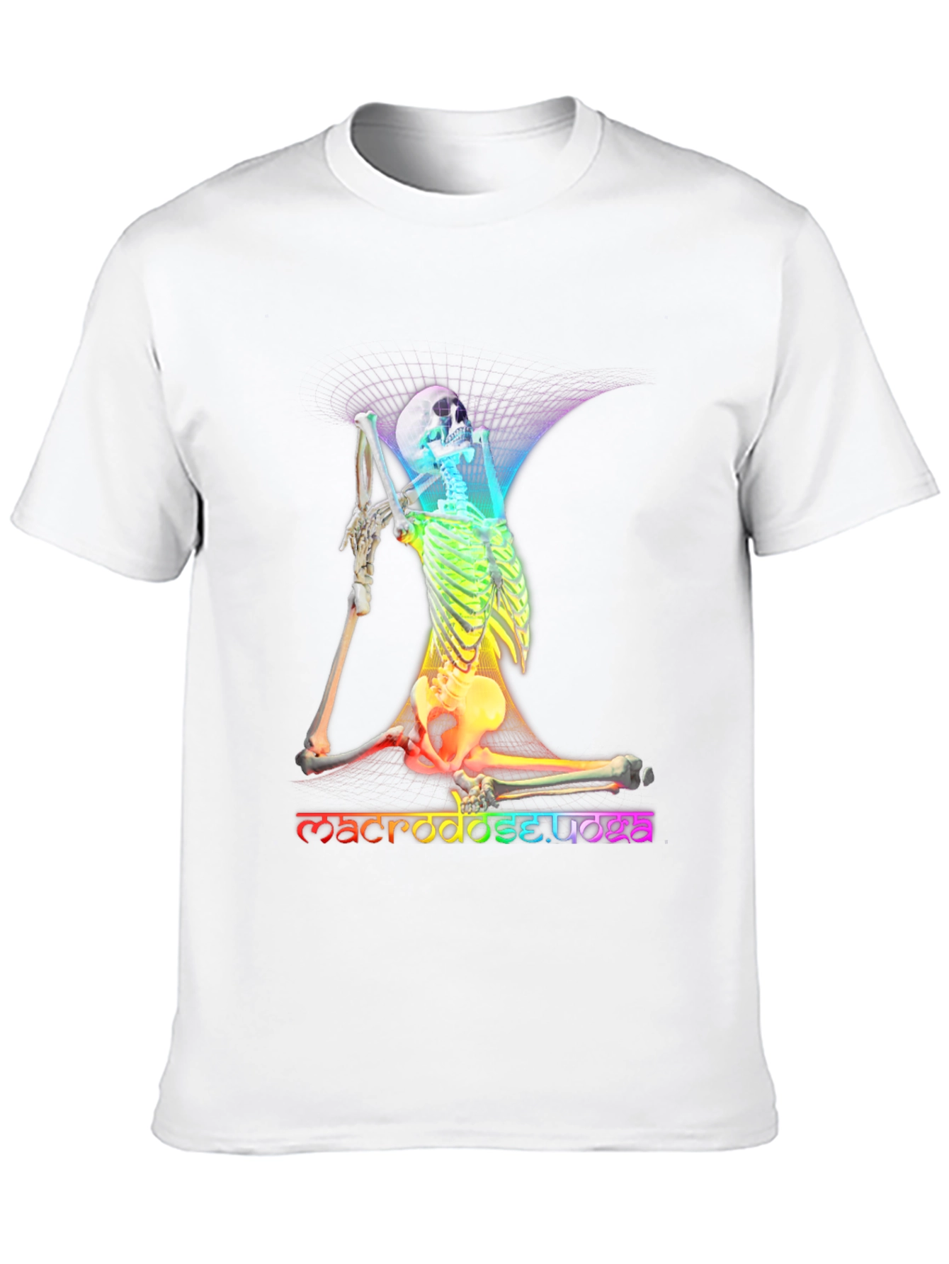 Rainbow Skeleton Yoga T-Shirt - Macrodose