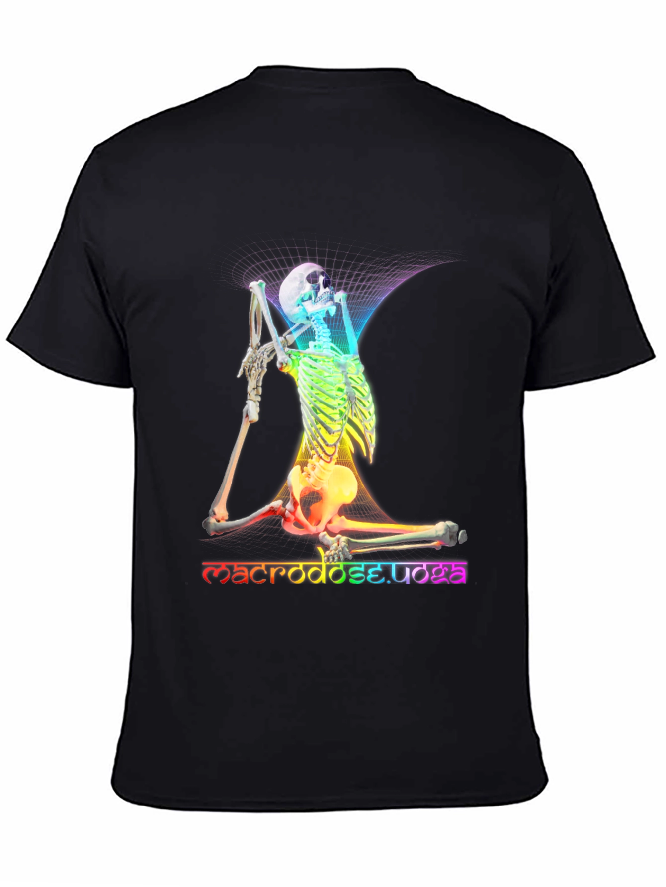 Rainbow Skeleton Yoga T-Shirt - Macrodose