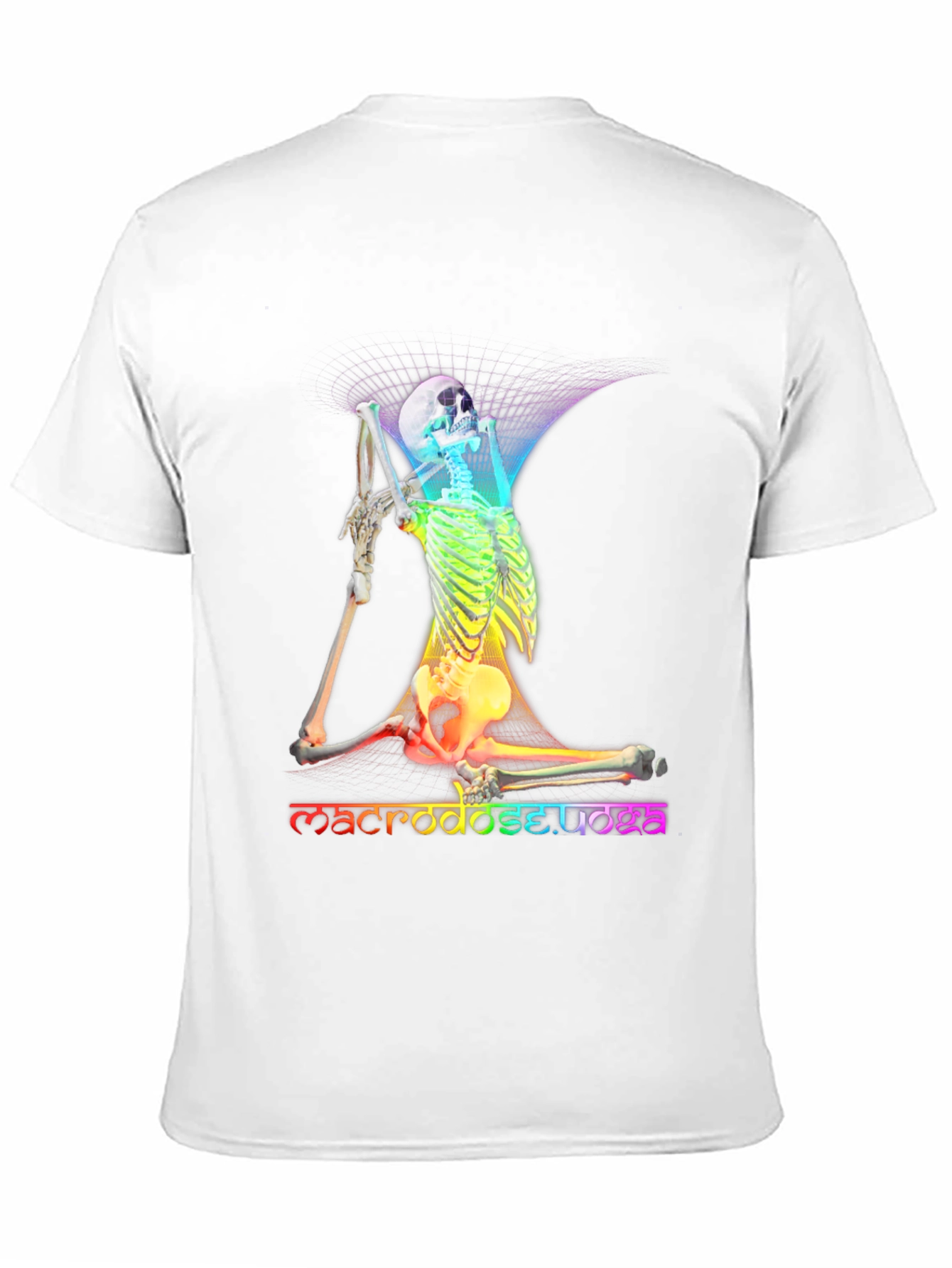 Rainbow Skeleton Yoga T-Shirt - Macrodose