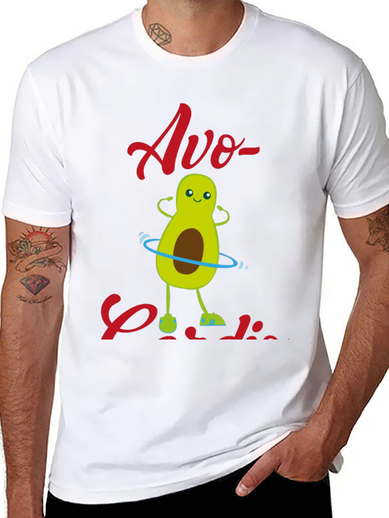Avo-Cardio T-Shirt - Fun Avocado Workout Design