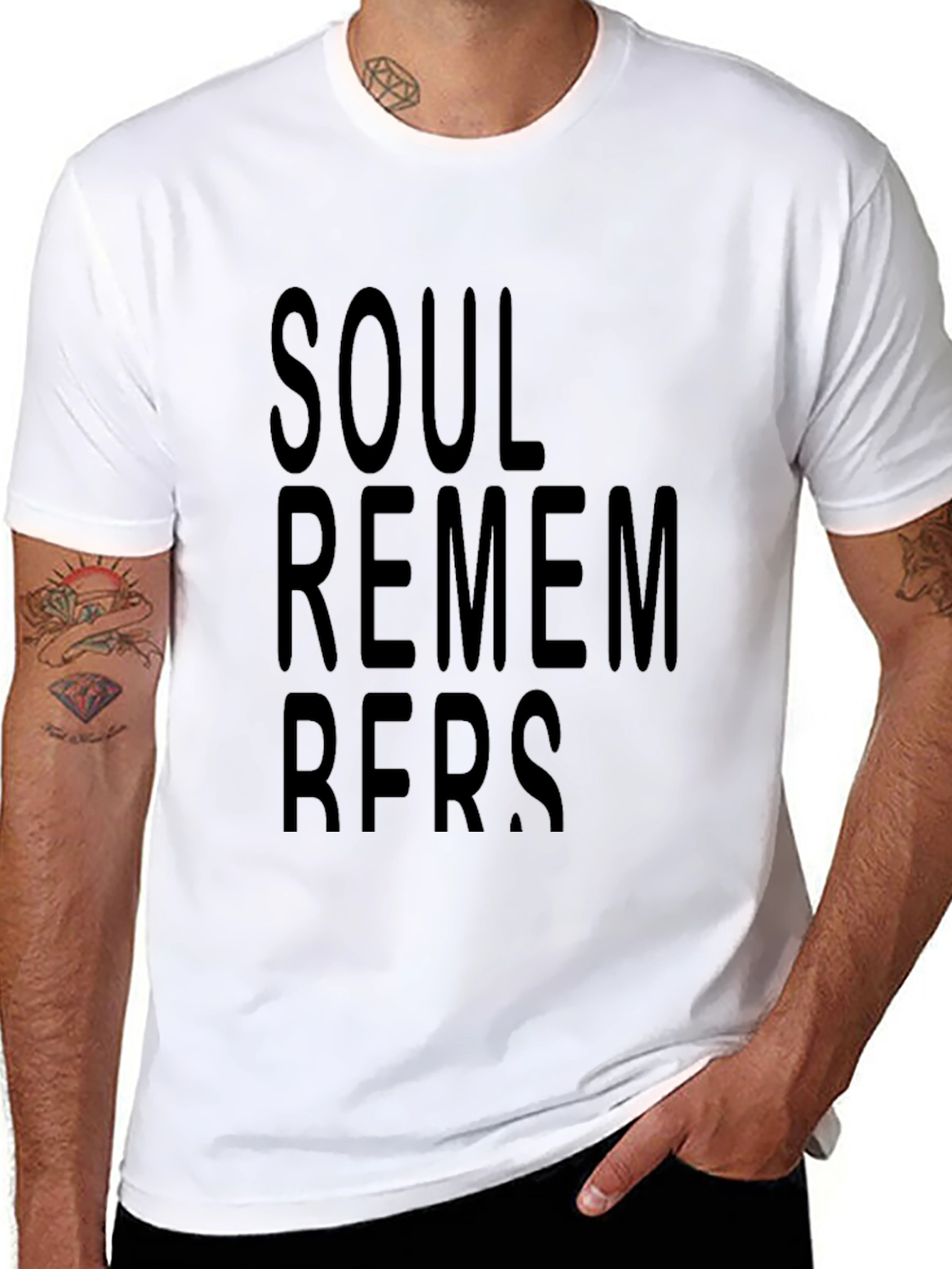 Soul Remembers Black Graphic Tee