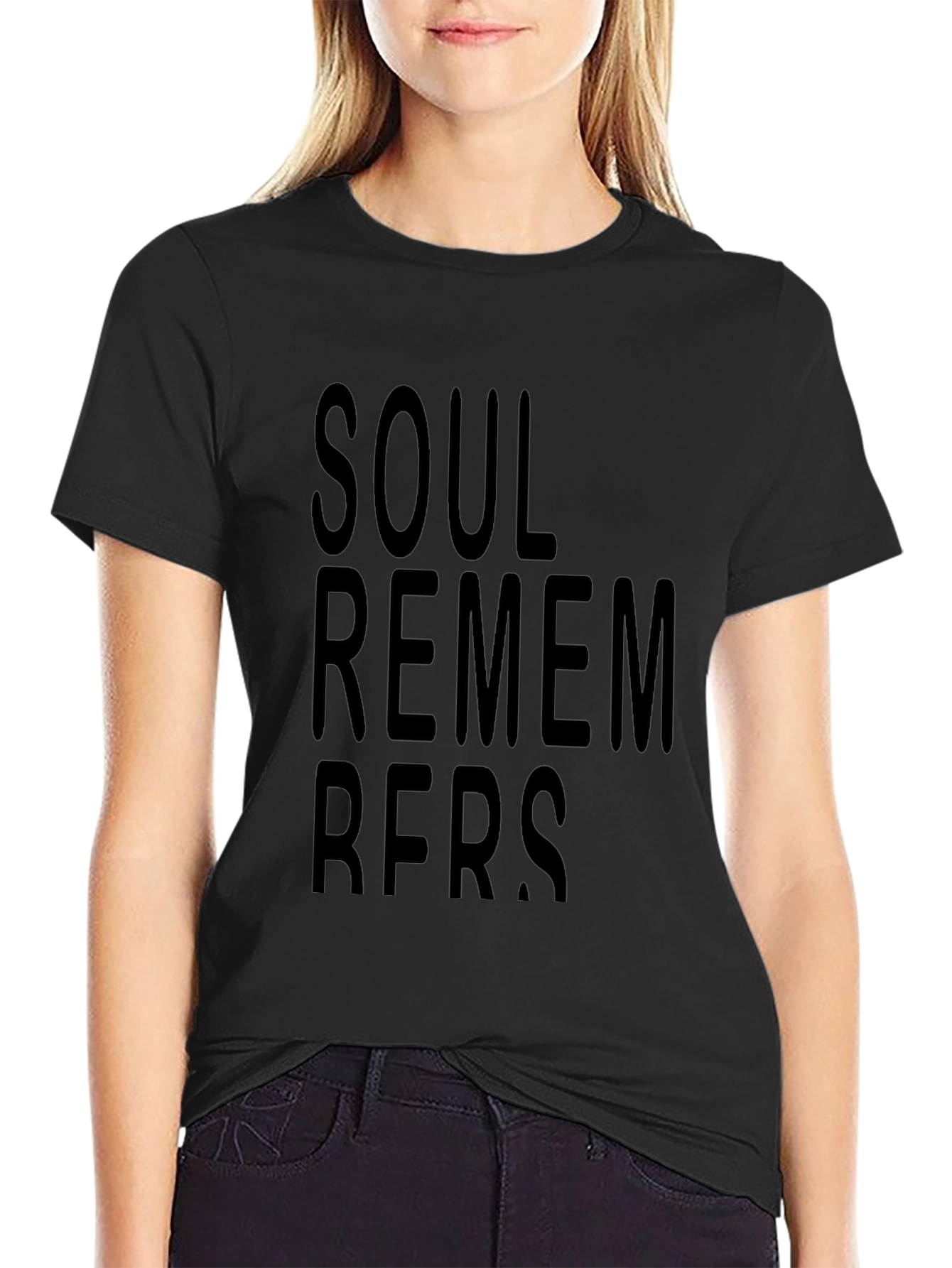 Soul Remembers Black Graphic Tee