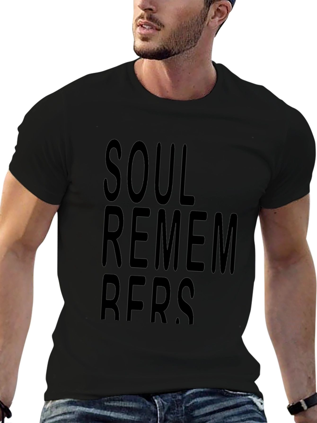Soul Remembers Black Graphic Tee