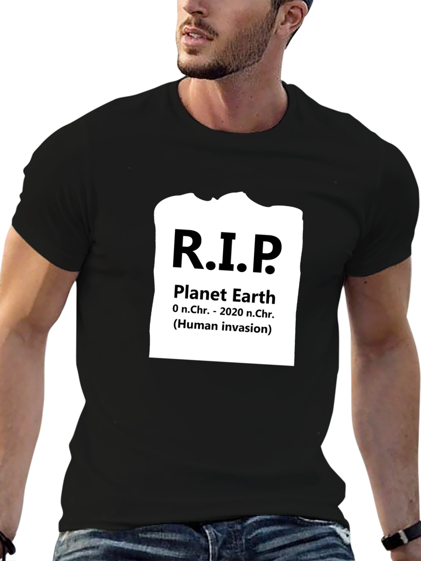 R.I.P. Planet Earth Graphic Tee - Eco Awareness