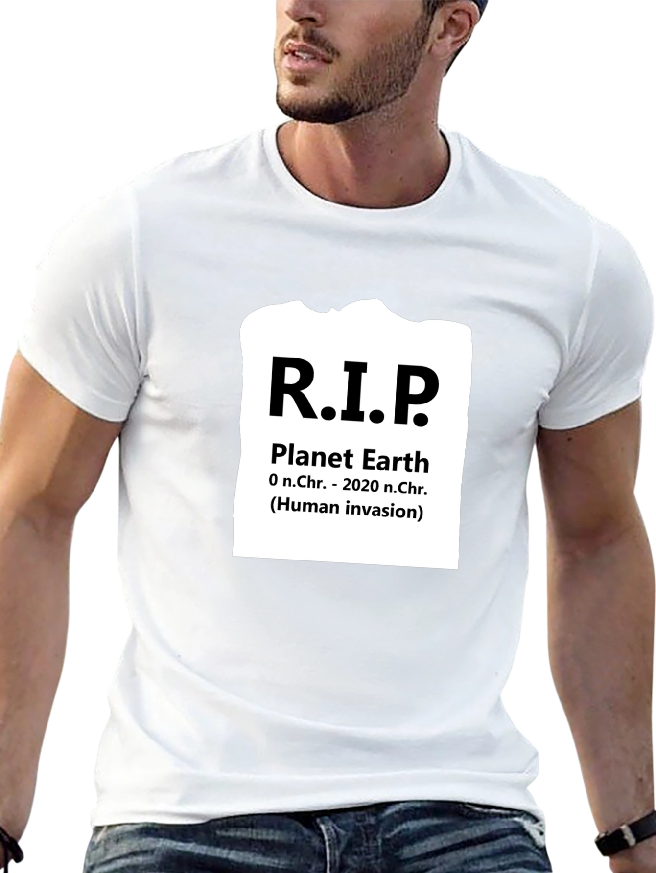 R.I.P. Planet Earth Graphic Tee - Eco Awareness