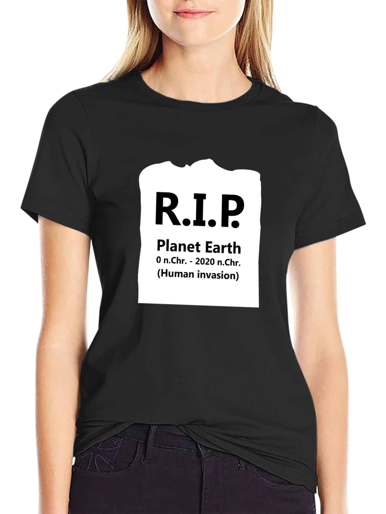 R.I.P. Planet Earth Graphic Tee - Eco Awareness