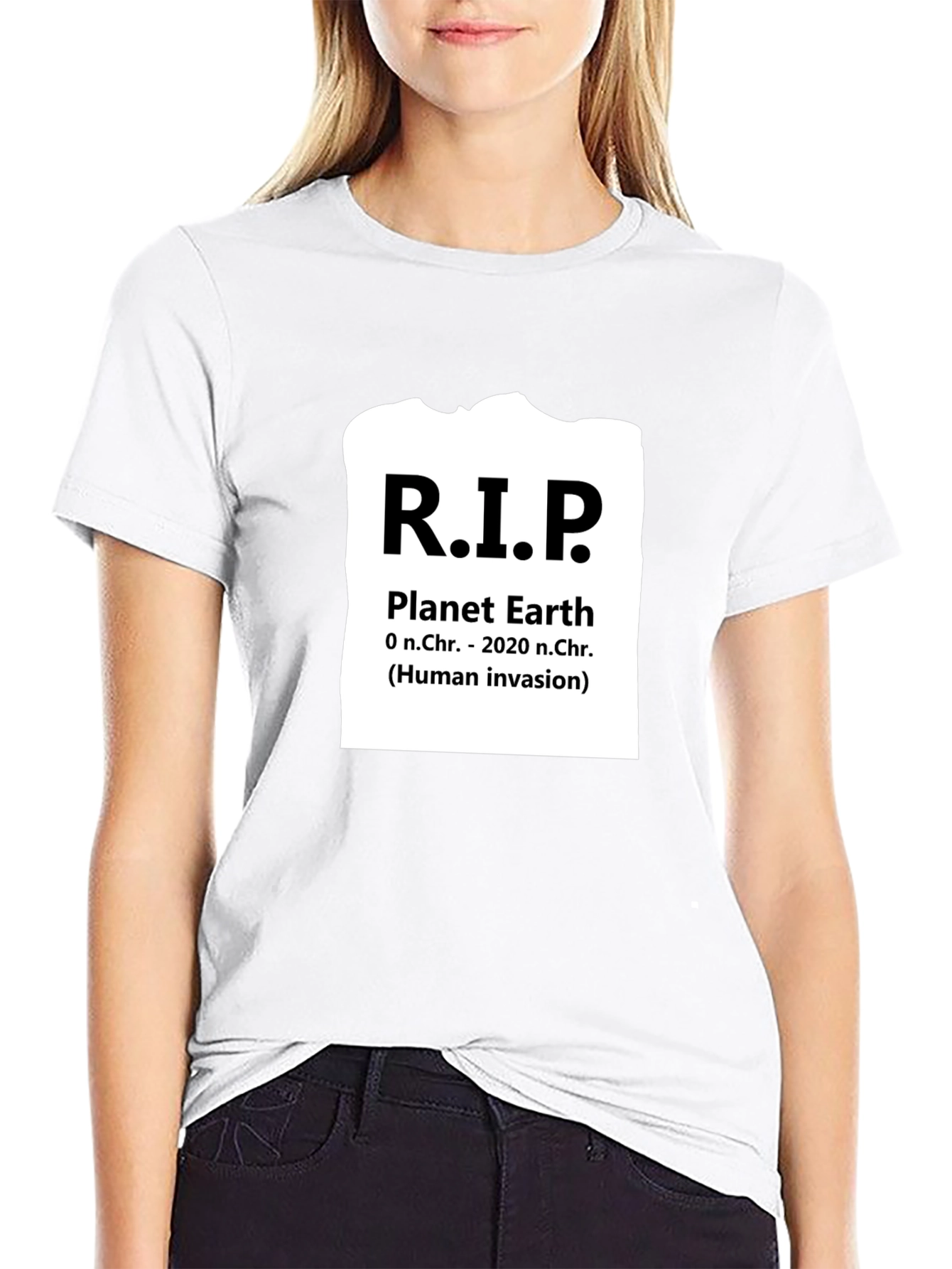 R.I.P. Planet Earth Graphic Tee - Eco Awareness