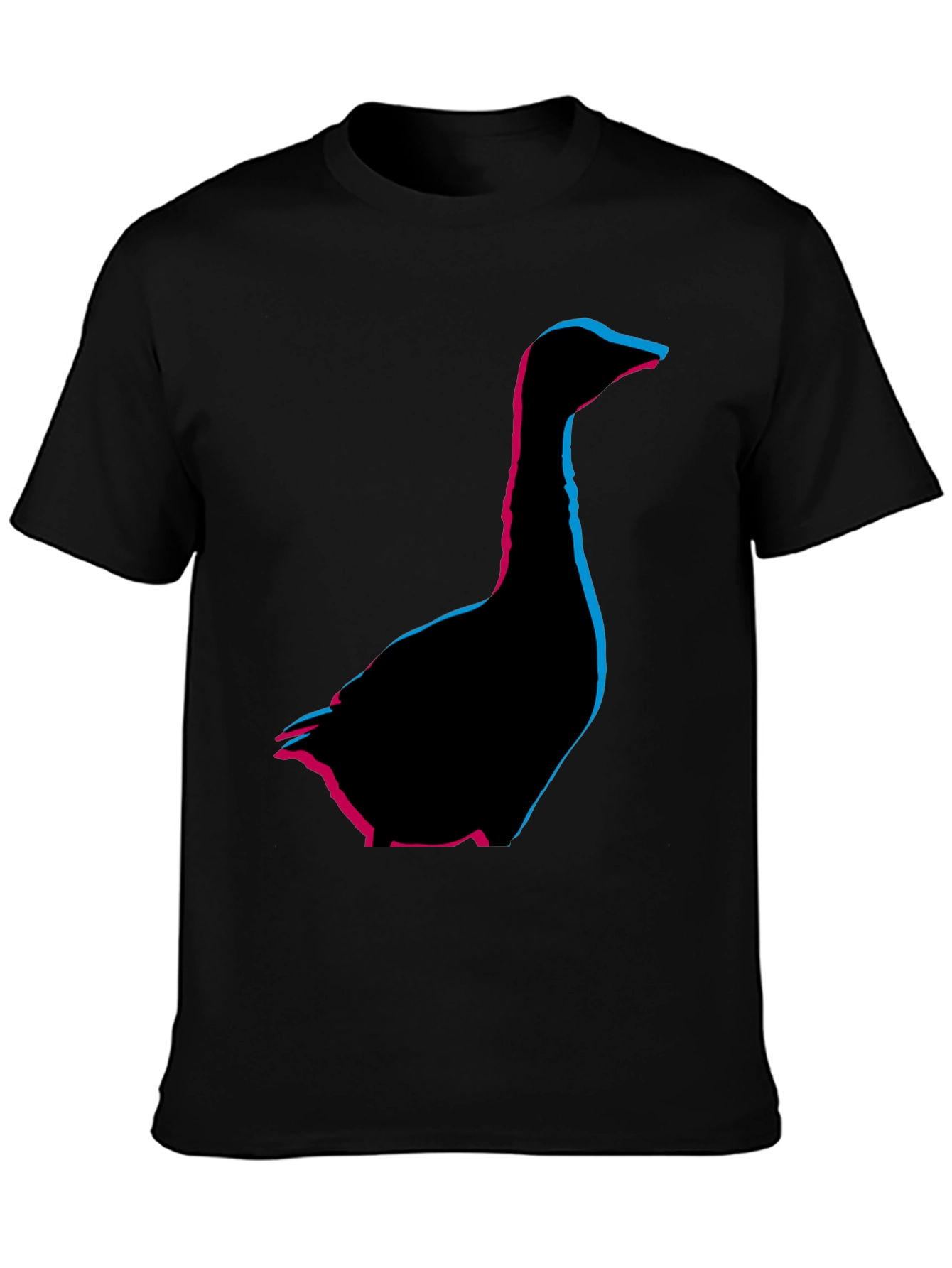 Geometric Goose Graphic Tee - Stylish Comfort