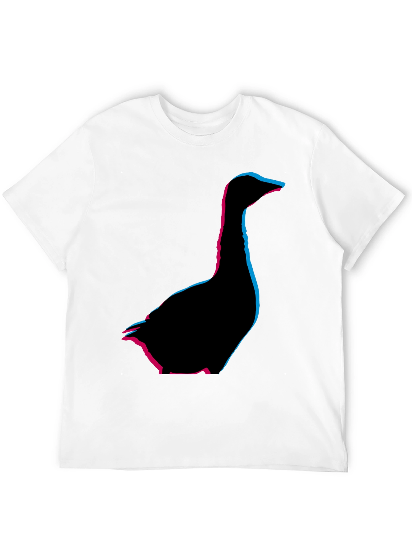 Geometric Goose Graphic Tee - Stylish Comfort