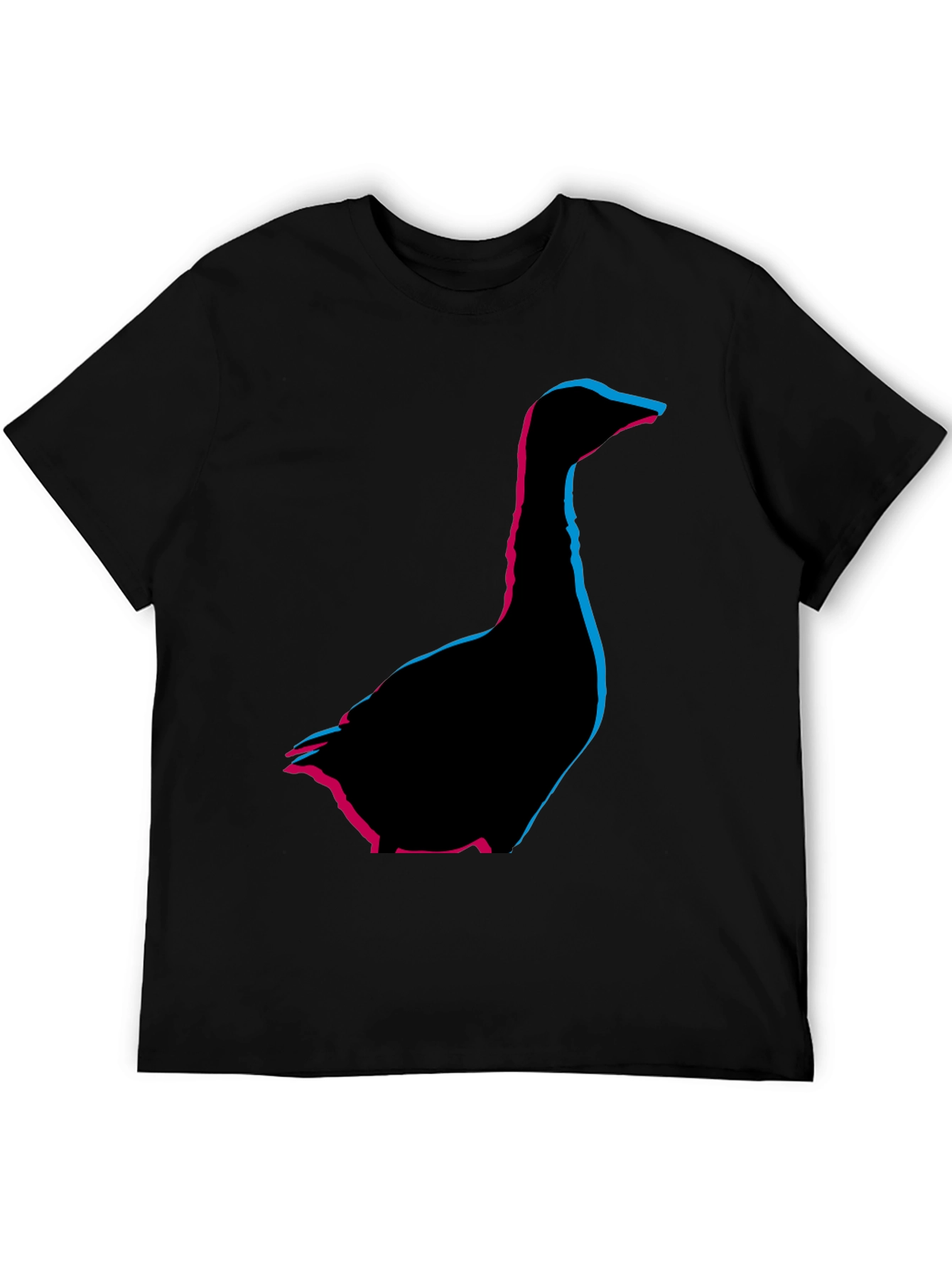 Geometric Goose Graphic Tee - Stylish Comfort