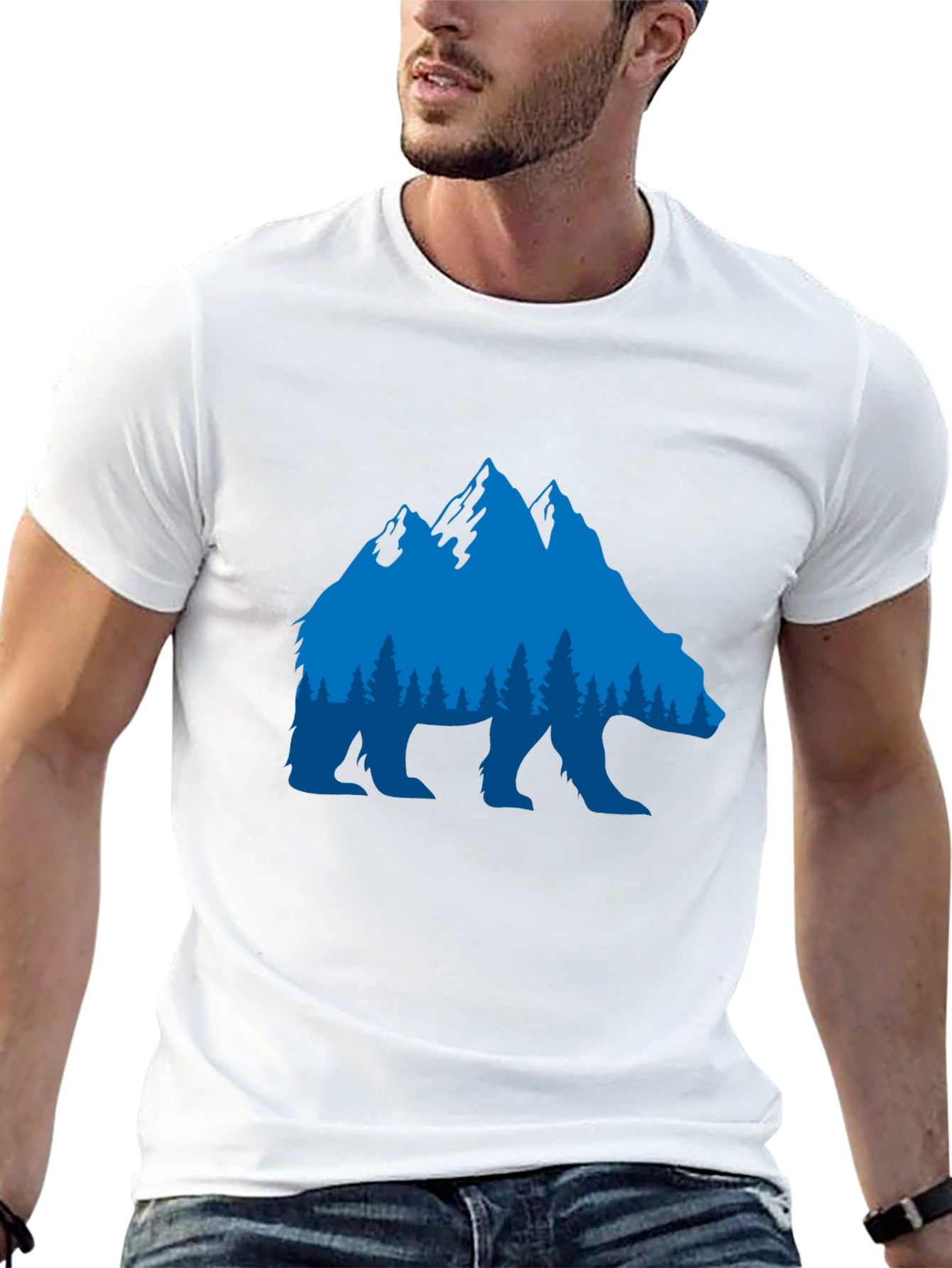 Bear Mountain Forest T-Shirt - Nature Lover Tee