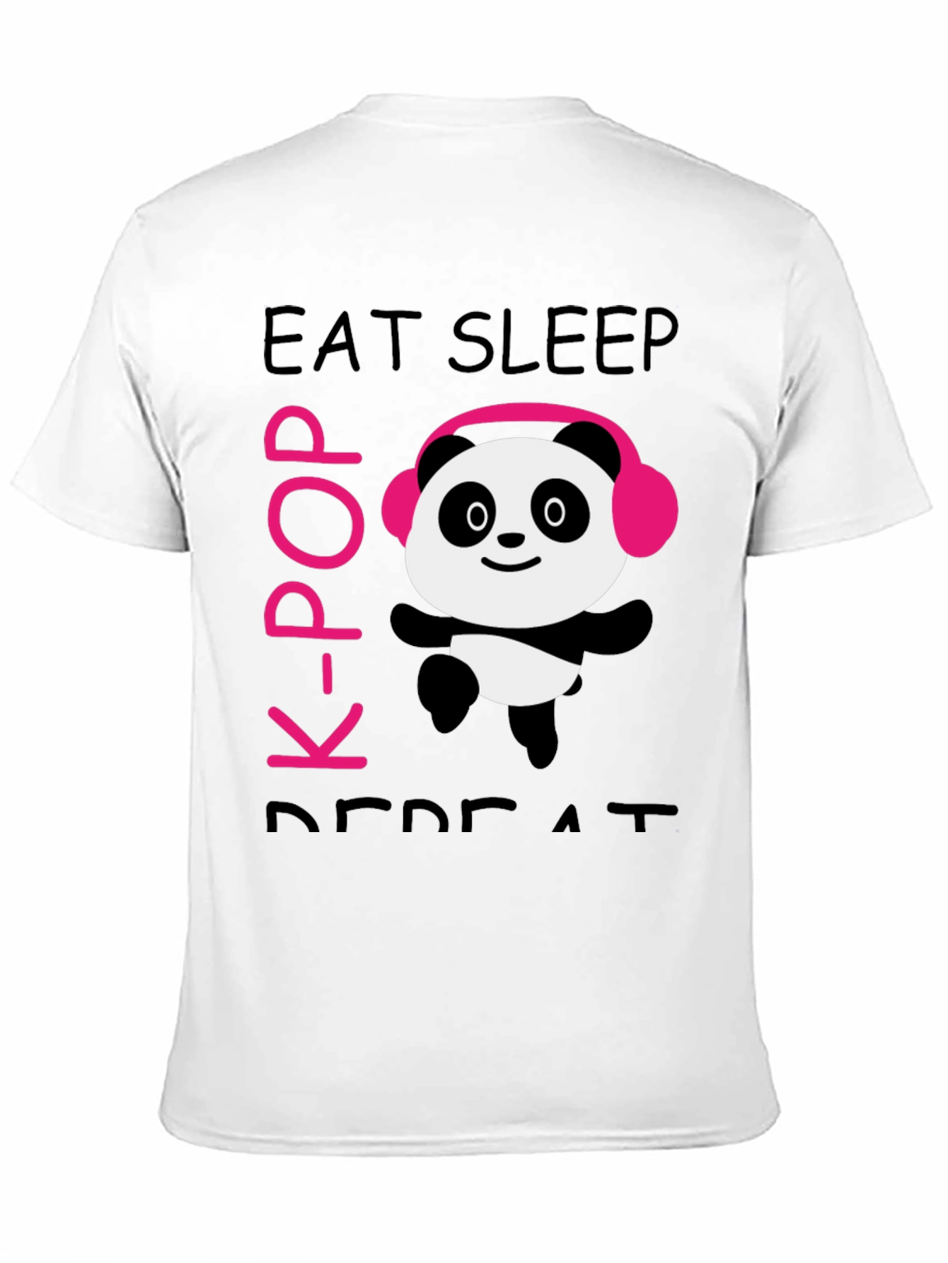 Eat Sleep K-Pop Panda T-Shirt