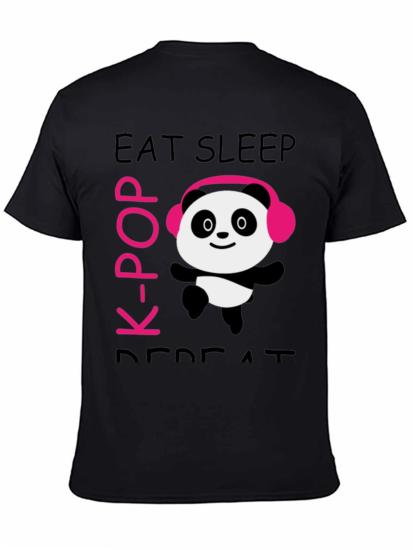 Eat Sleep K-Pop Panda T-Shirt