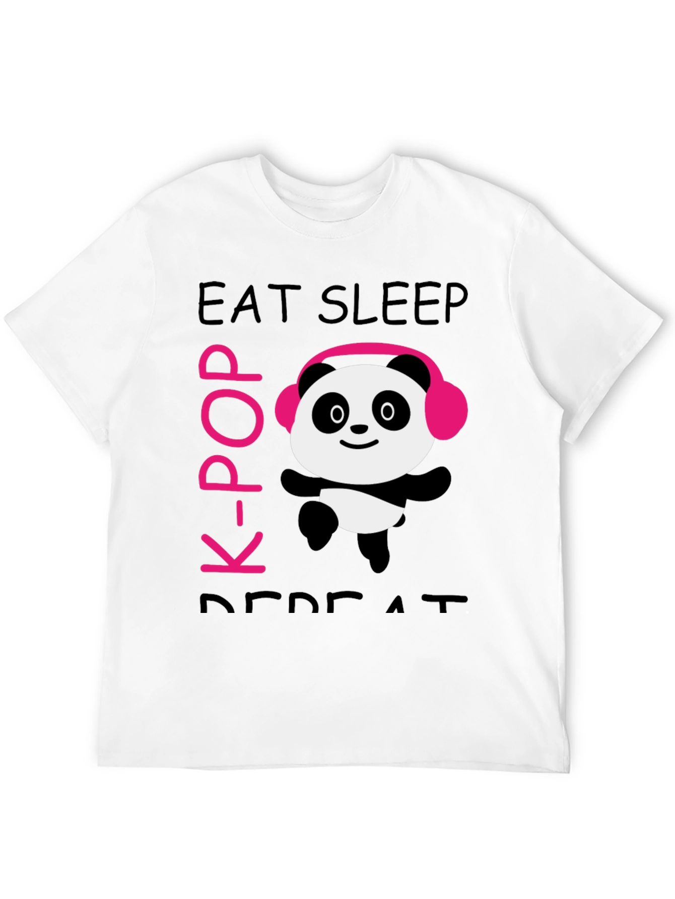 Eat Sleep K-Pop Panda T-Shirt