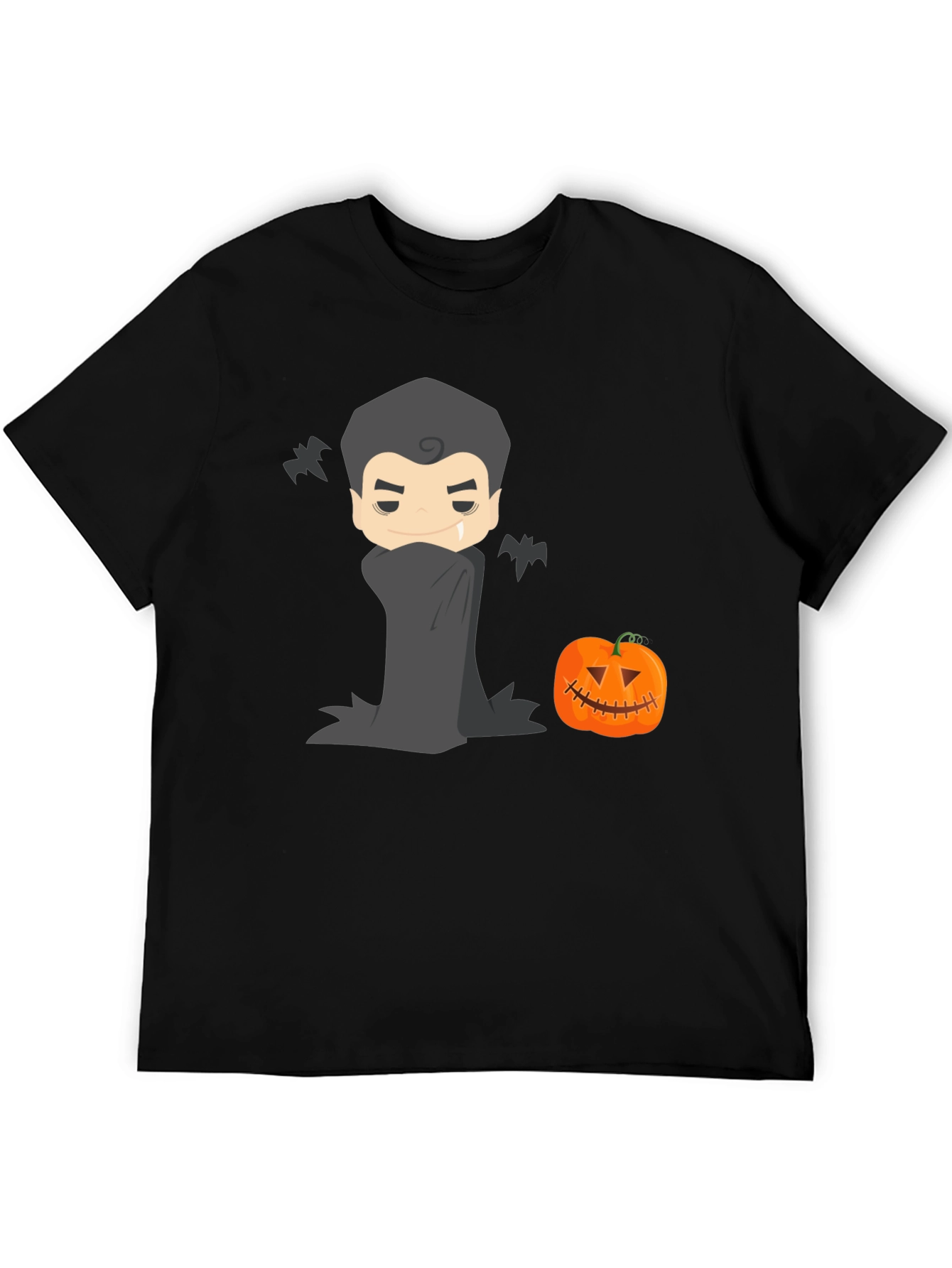 Halloween Vampire & Pumpkin Graphic Tee