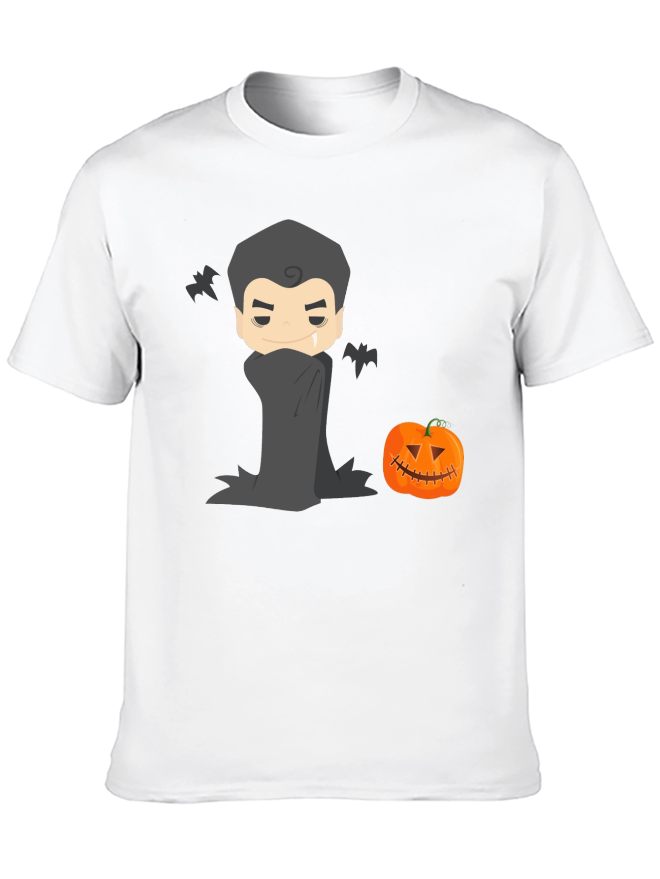 Halloween Vampire & Pumpkin Graphic Tee