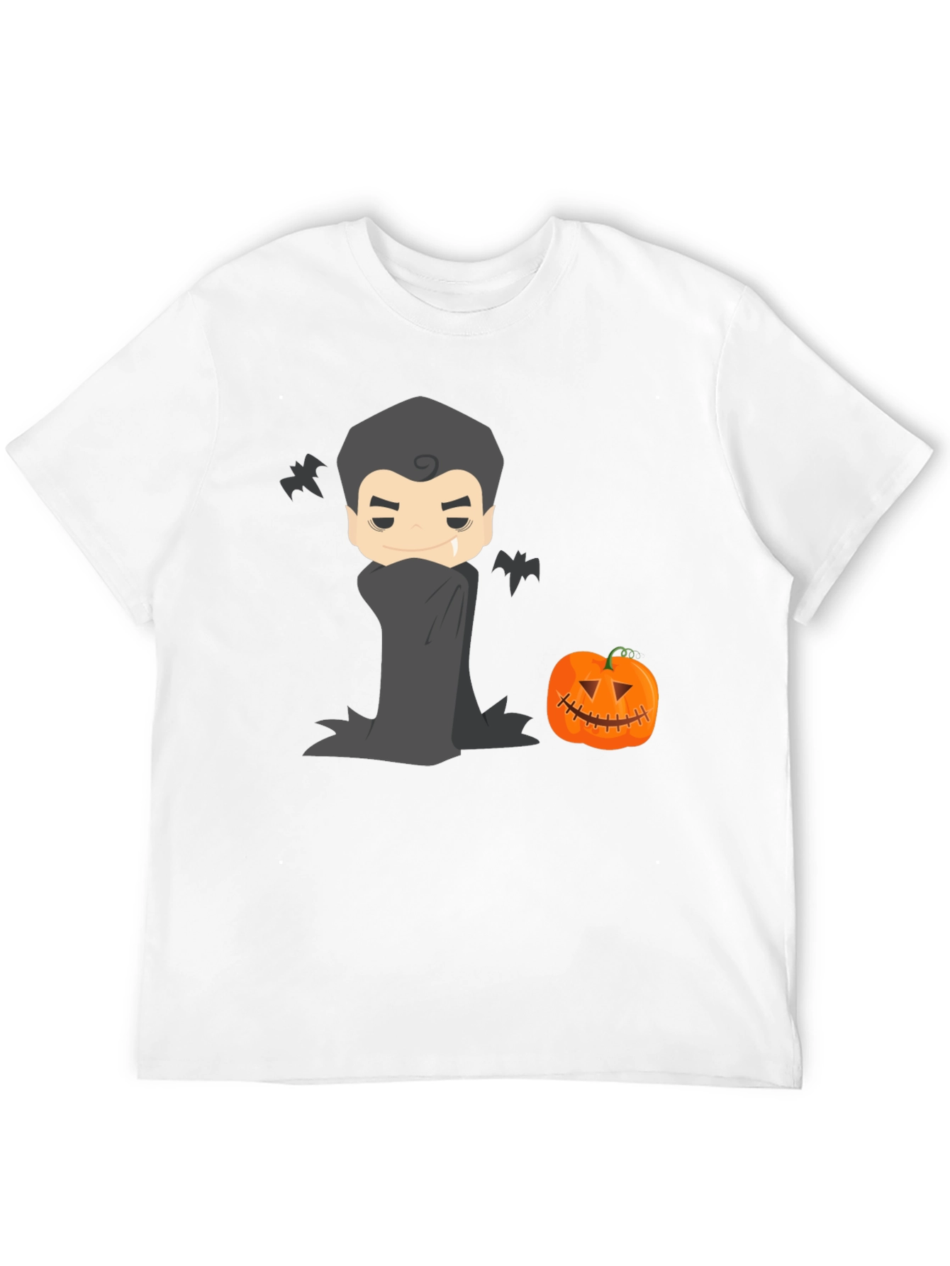 Halloween Vampire & Pumpkin Graphic Tee