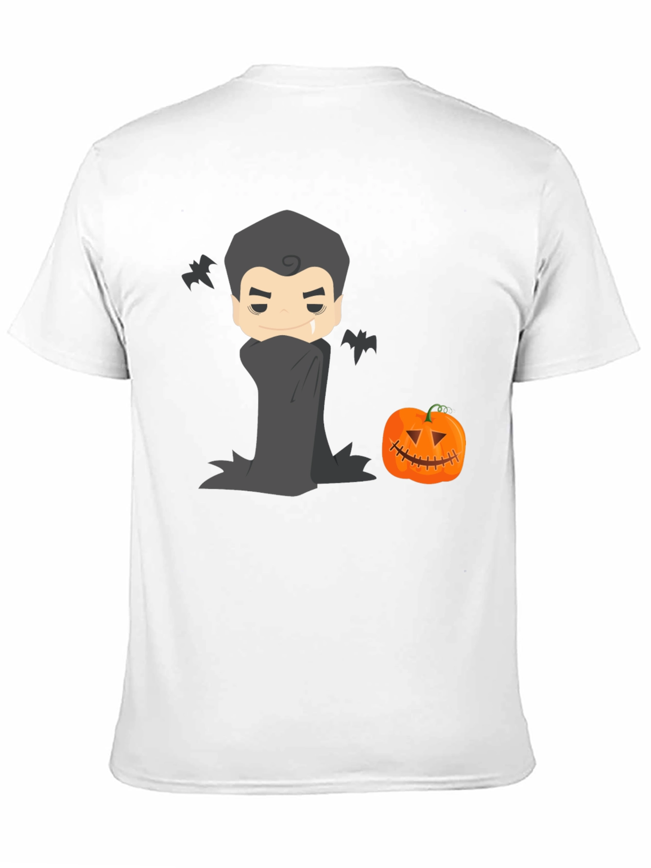 Halloween Vampire & Pumpkin Graphic Tee
