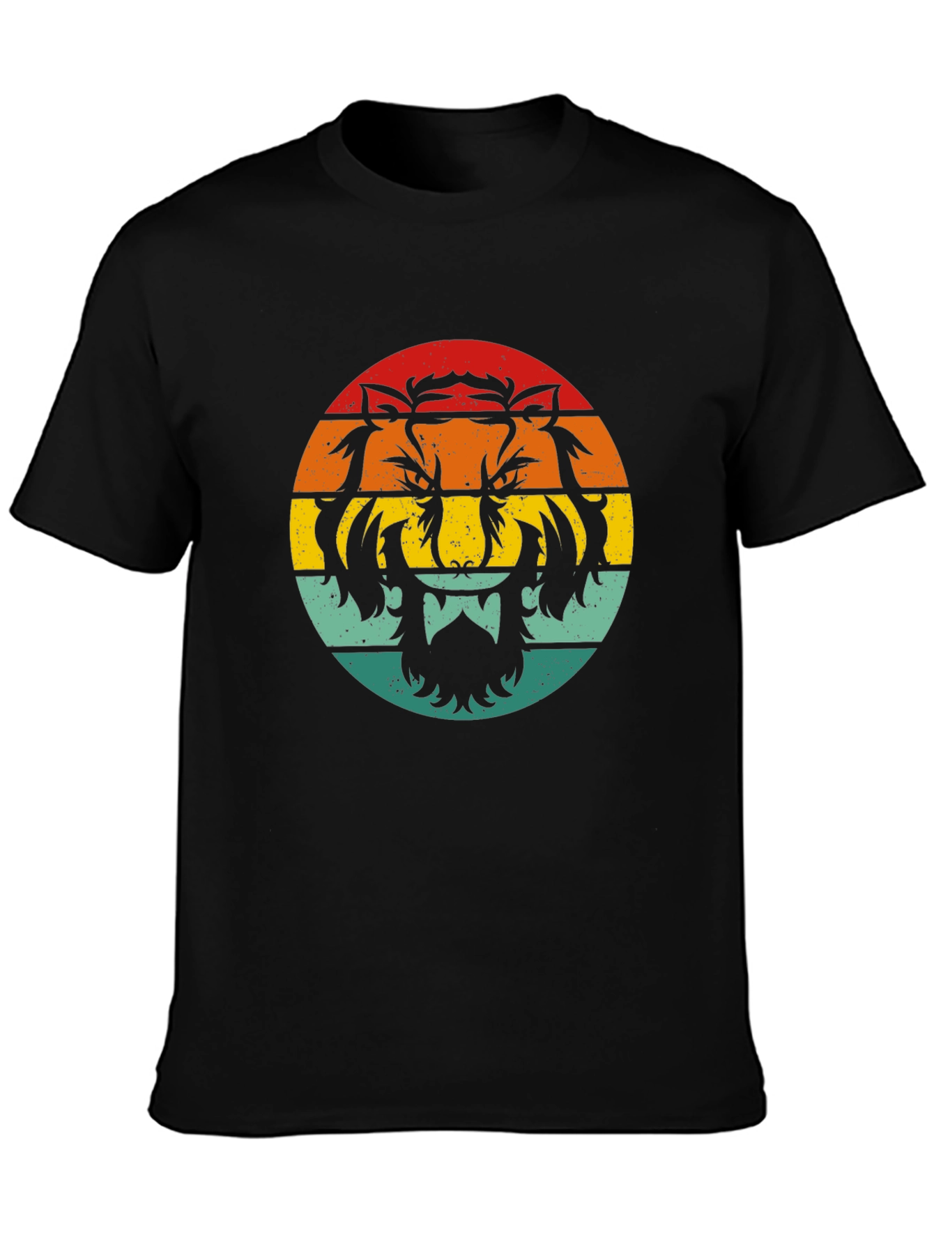 Retro Tiger Graphic T-Shirt - Black