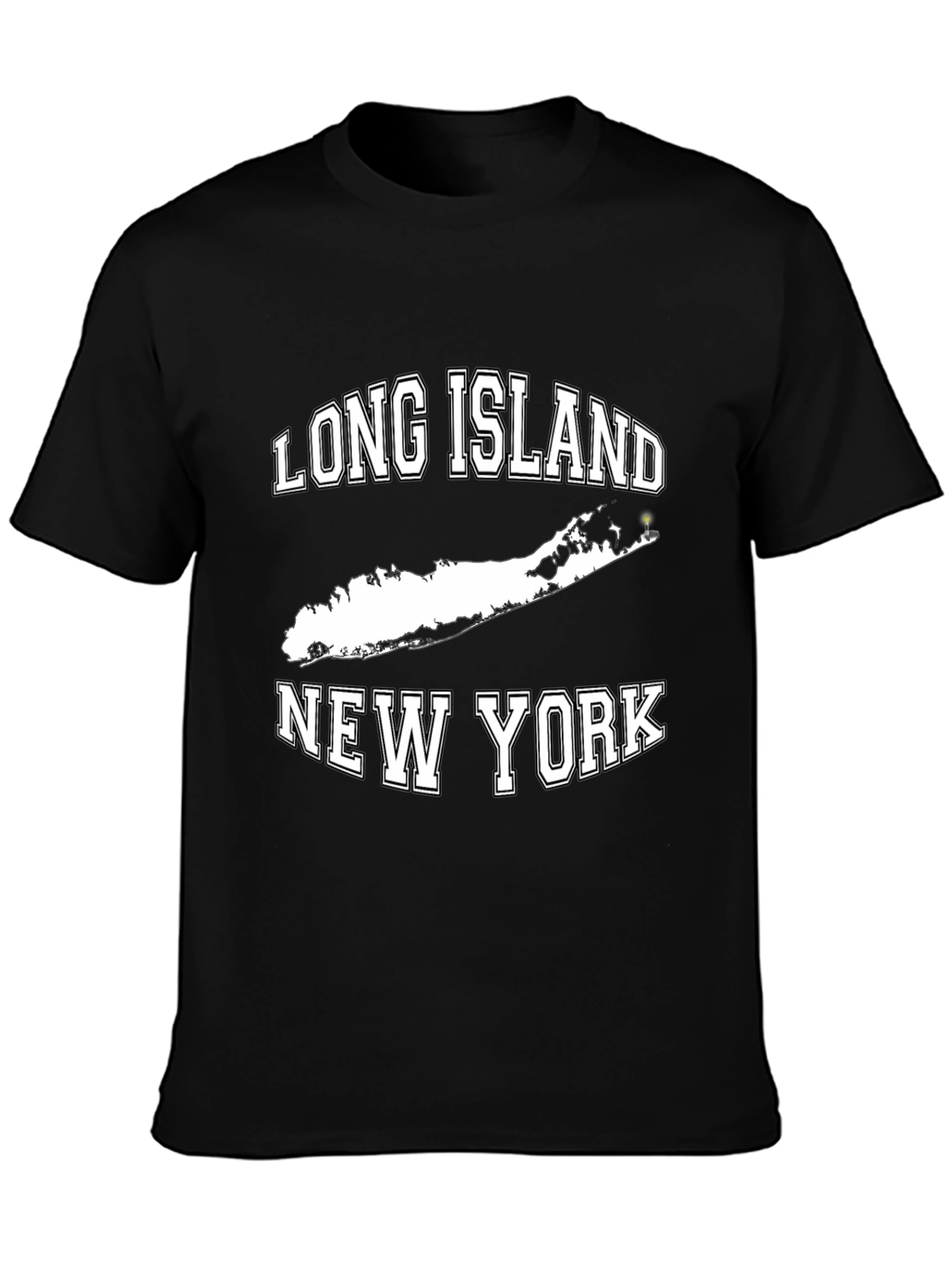 Long Island New York T-Shirt - Black
