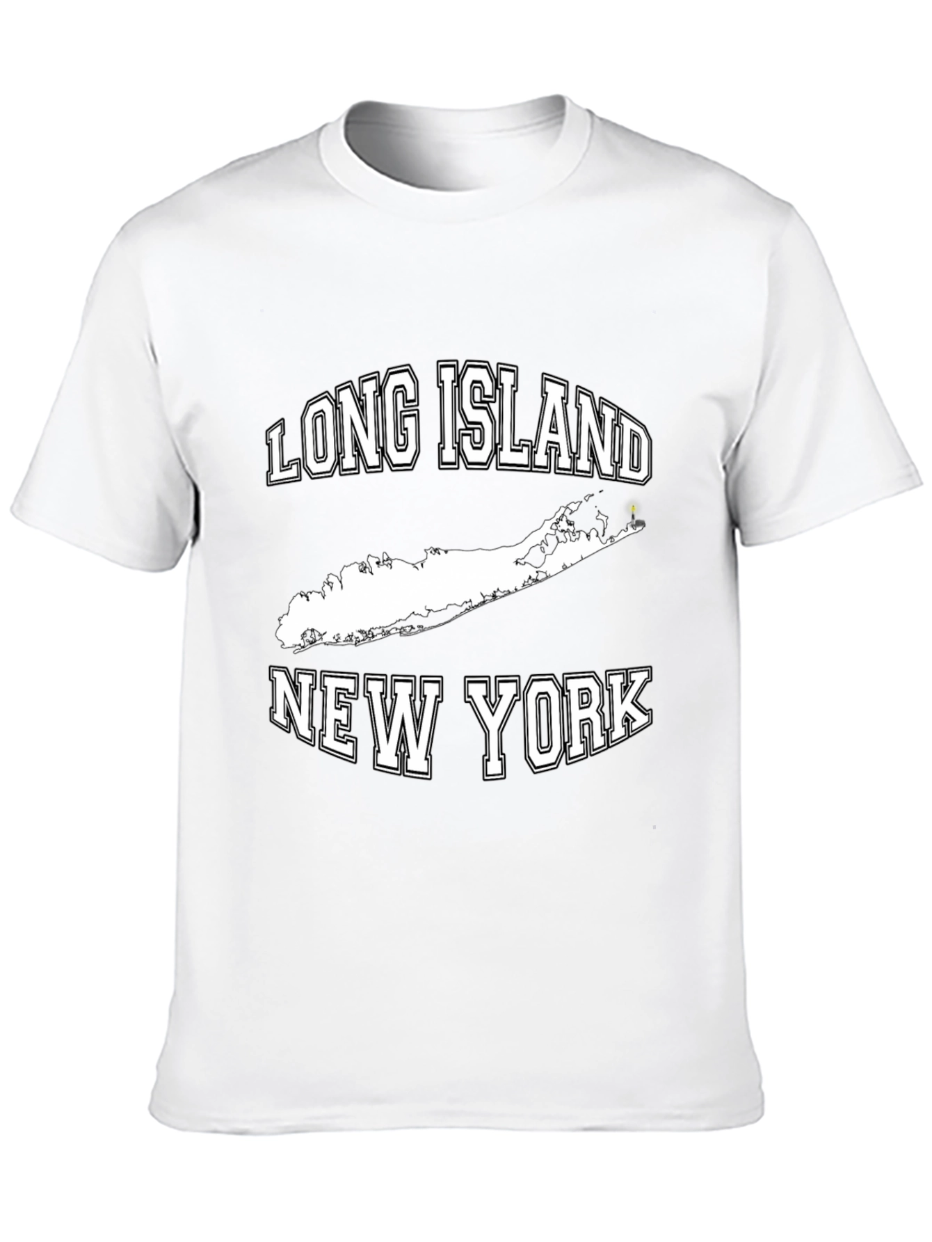 Long Island New York T-Shirt - Black