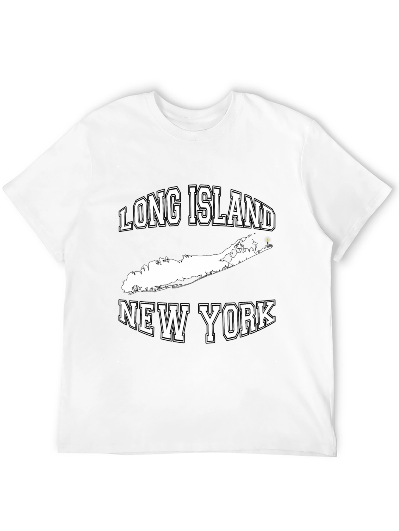 Long Island New York T-Shirt - Black