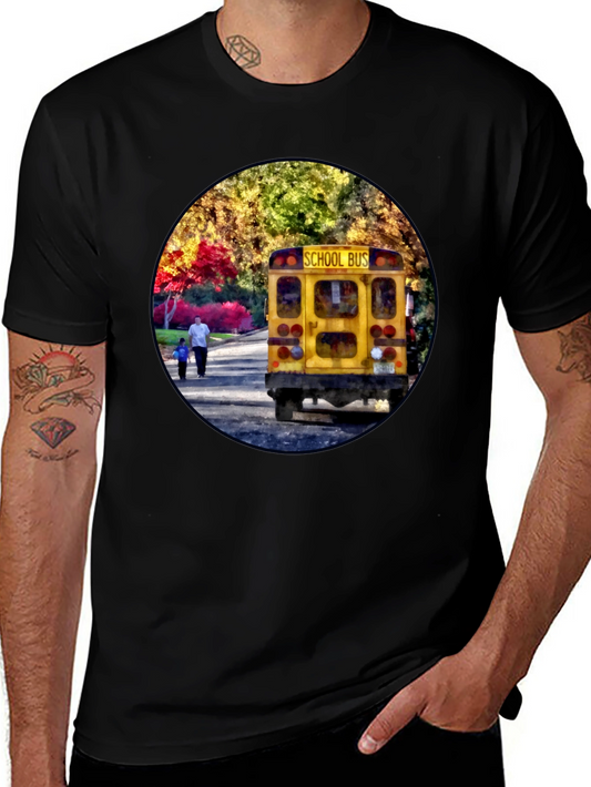 School Bus Graphic Tee - Back to School Style