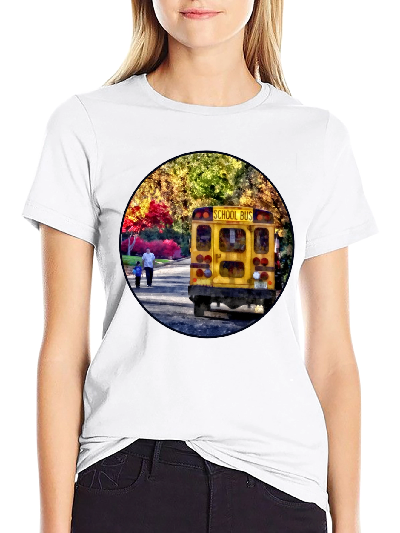 School Bus Graphic Tee - Back to School Style