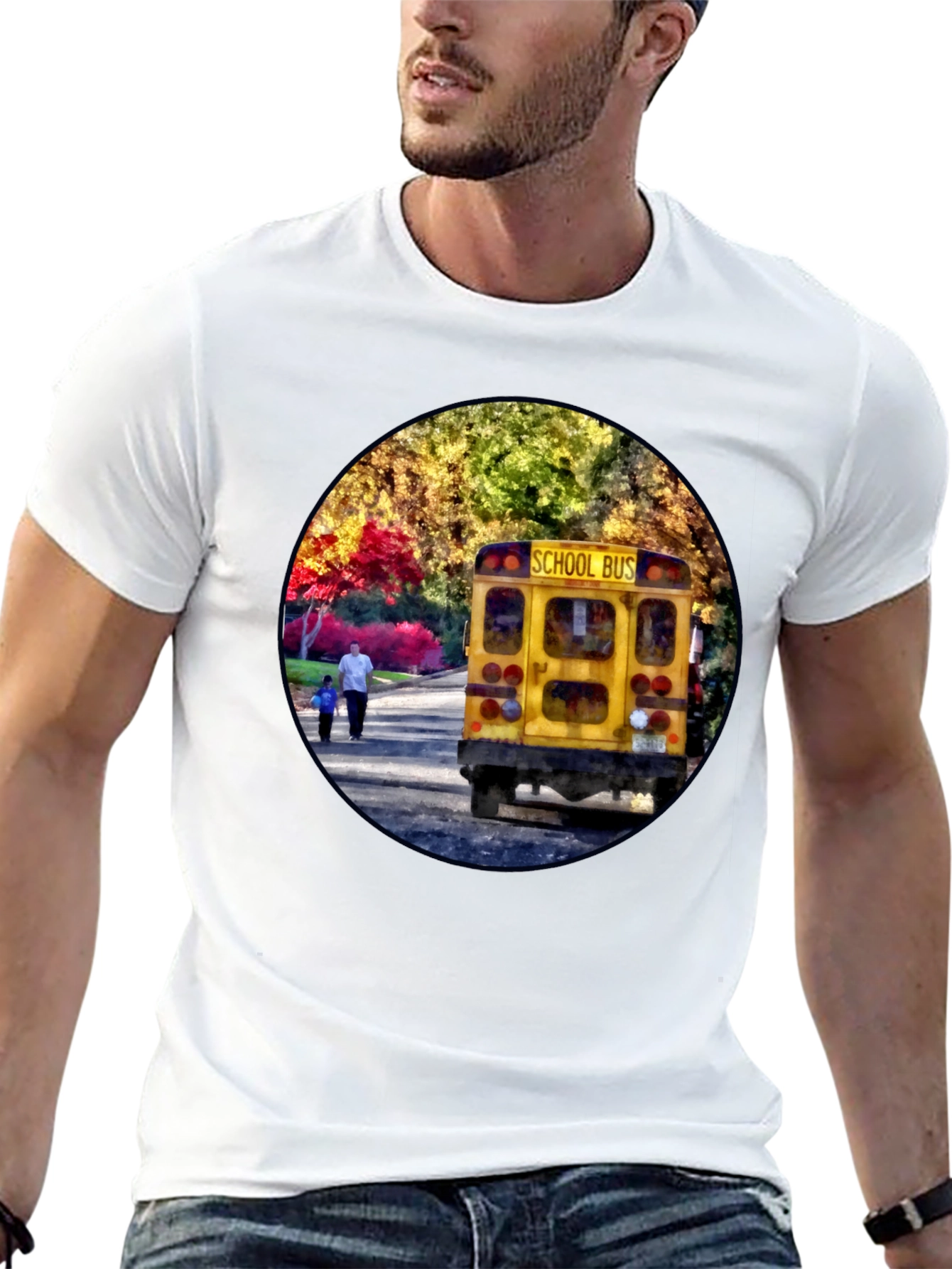 School Bus Graphic Tee - Back to School Style