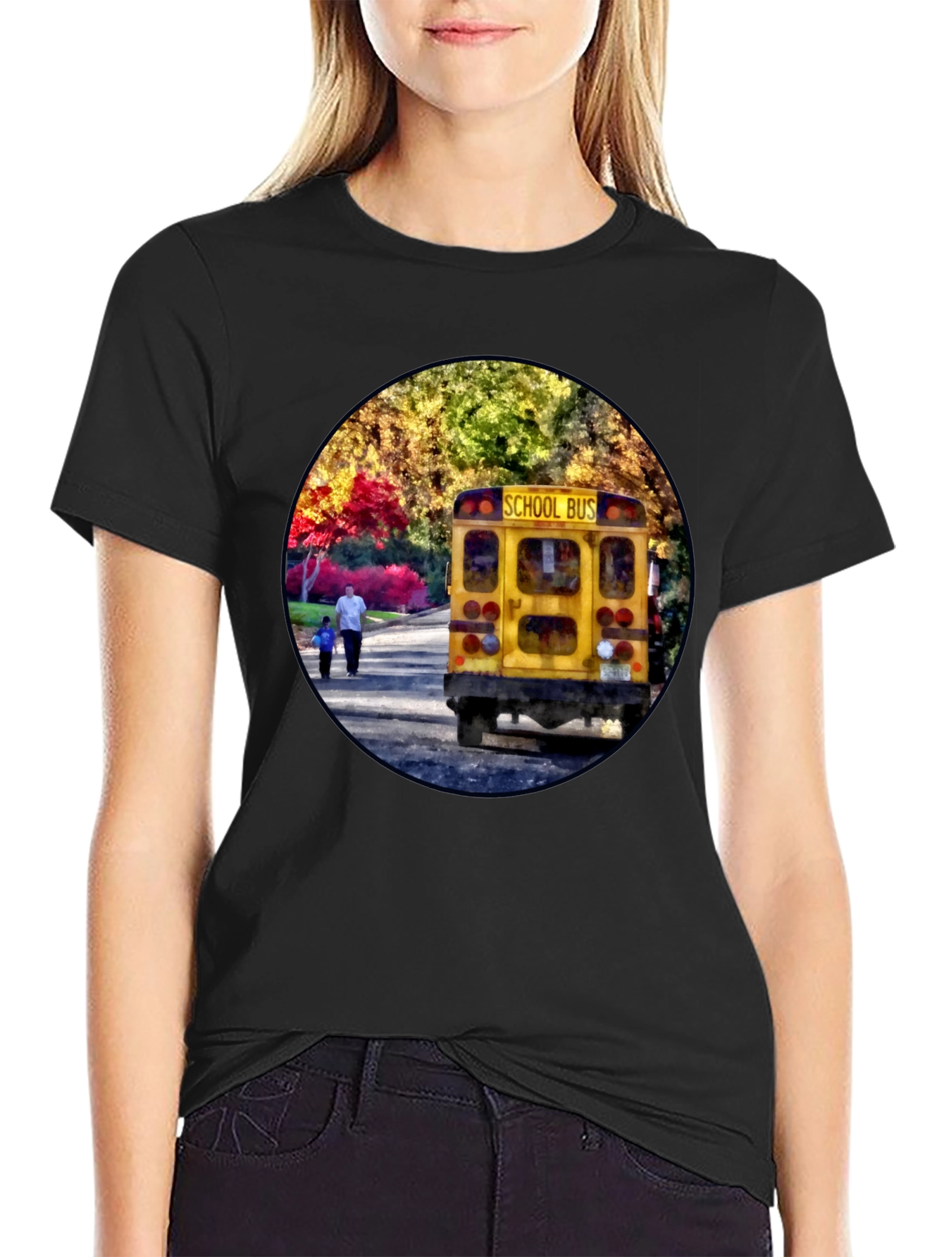 School Bus Graphic Tee - Back to School Style