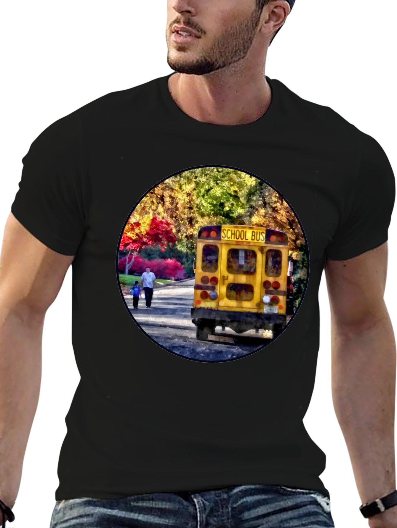 School Bus Graphic Tee - Back to School Style