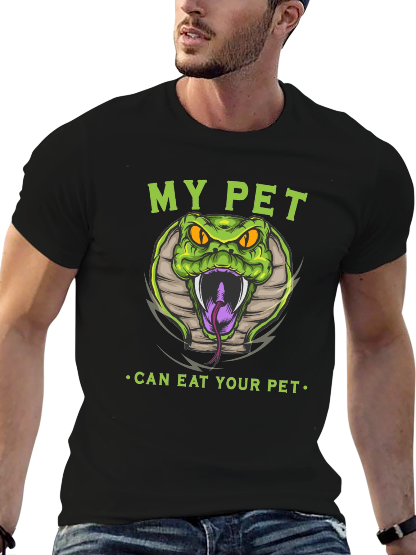 My Pet Snake Graphic T-Shirt - Eat Your Pet!