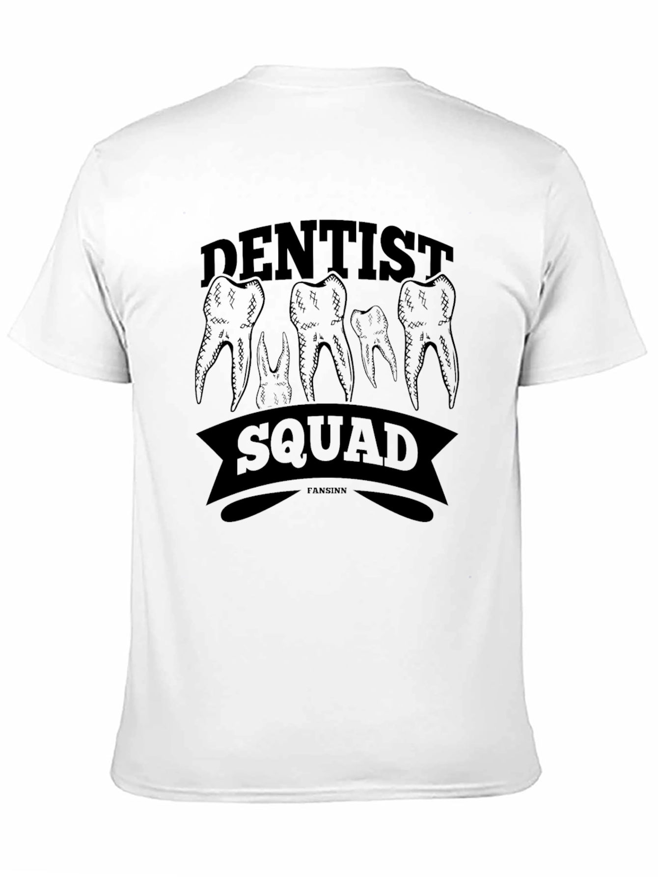Dentist Squad Graphic T-Shirt - Black Cotton Tee