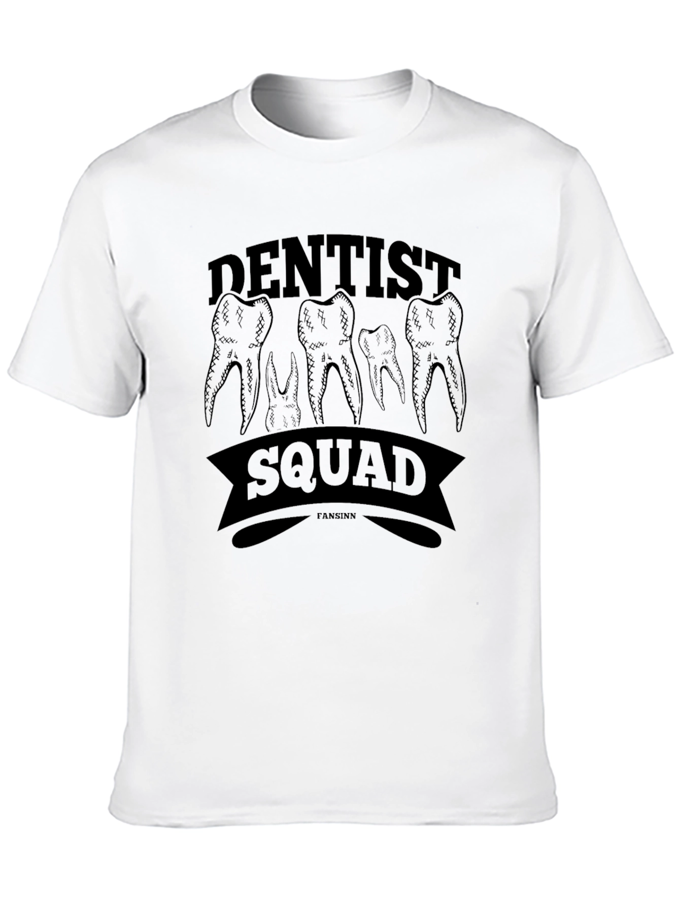 Dentist Squad Graphic T-Shirt - Black Cotton Tee