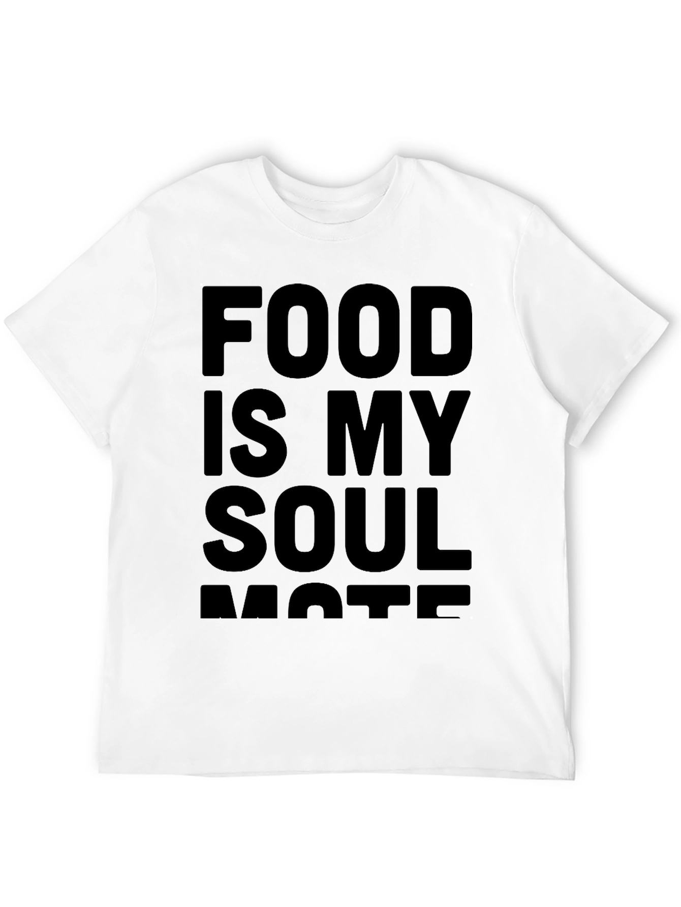 Food is My Soulmate Black T-Shirt