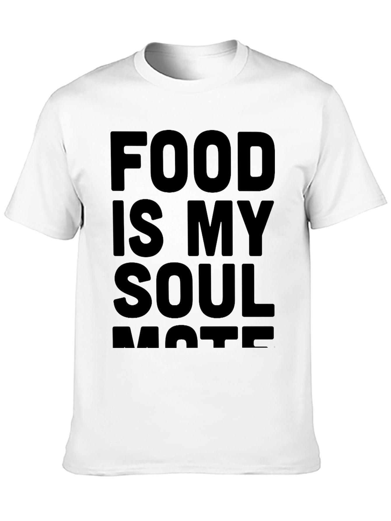 Food is My Soulmate Black T-Shirt