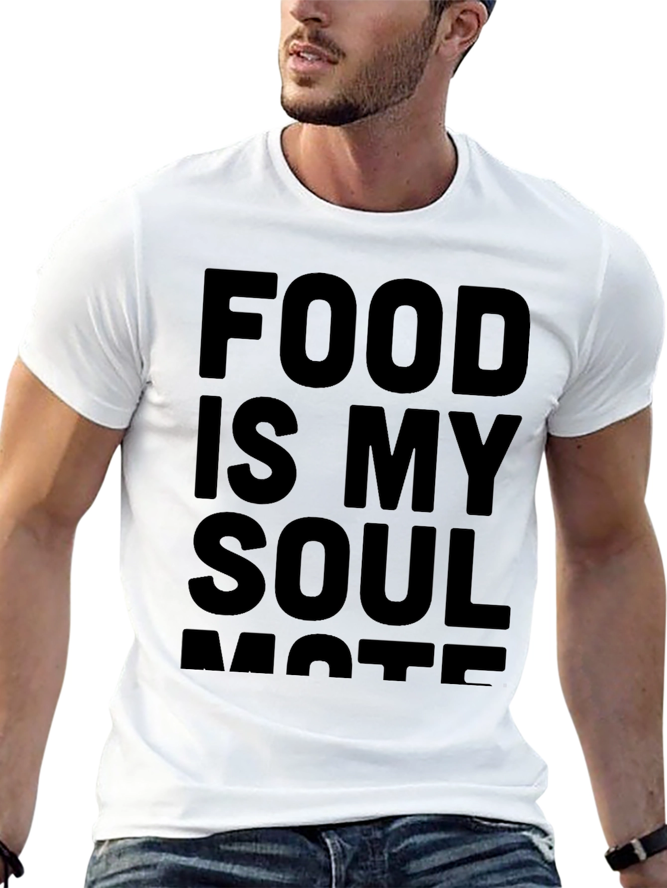 Food is My Soulmate Black T-Shirt