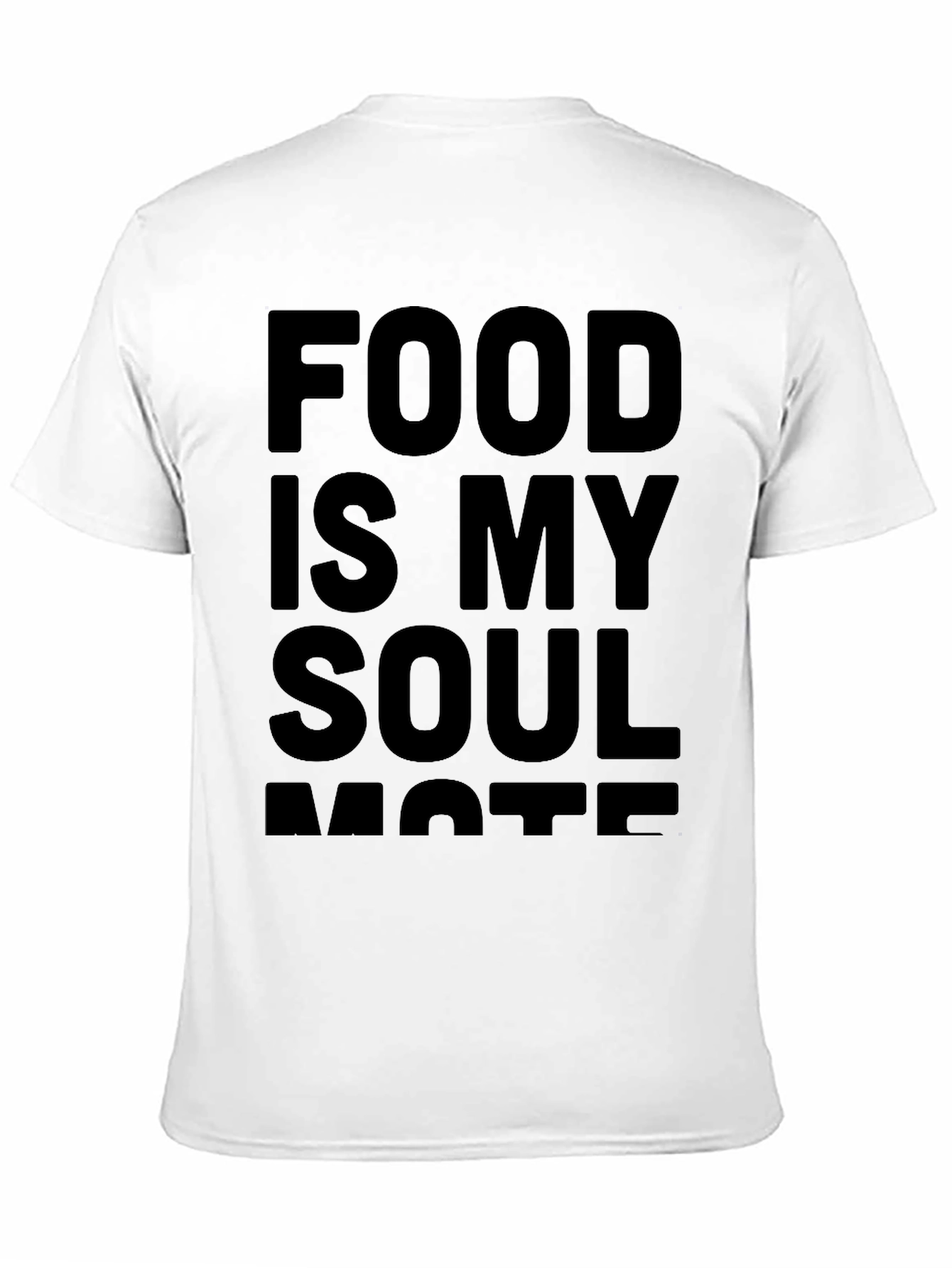 Food is My Soulmate Black T-Shirt