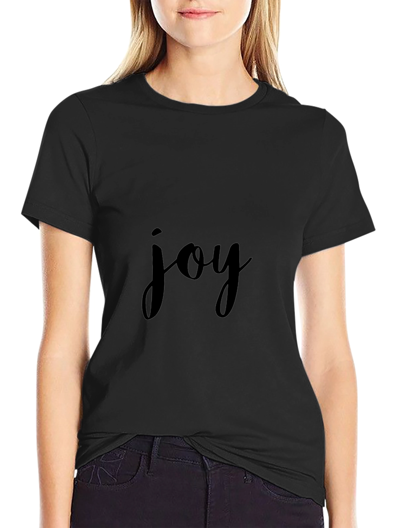 Joyful Black T-Shirt
