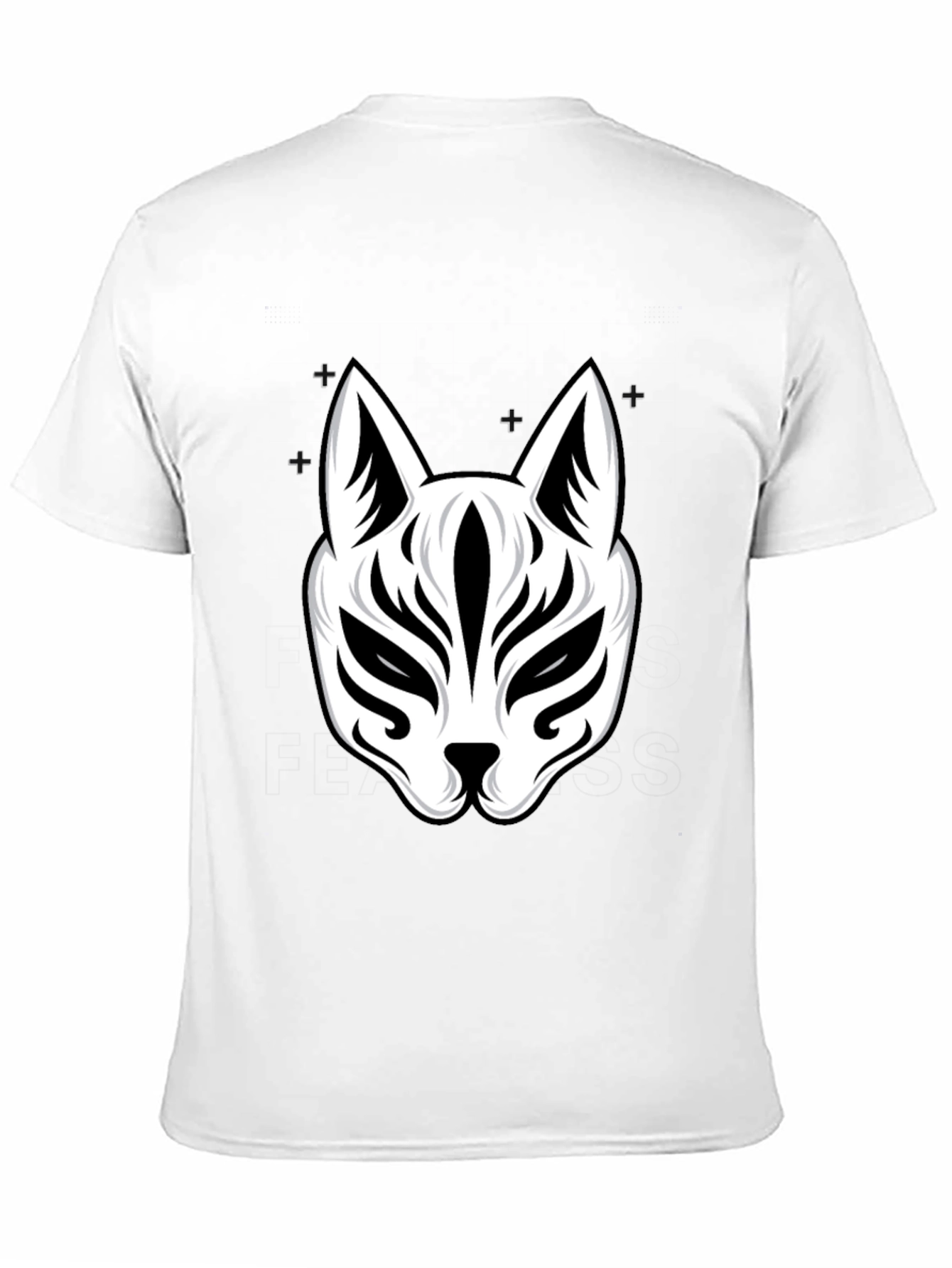 Fox Mask Graphic Tee - Stylish Black T-Shirt