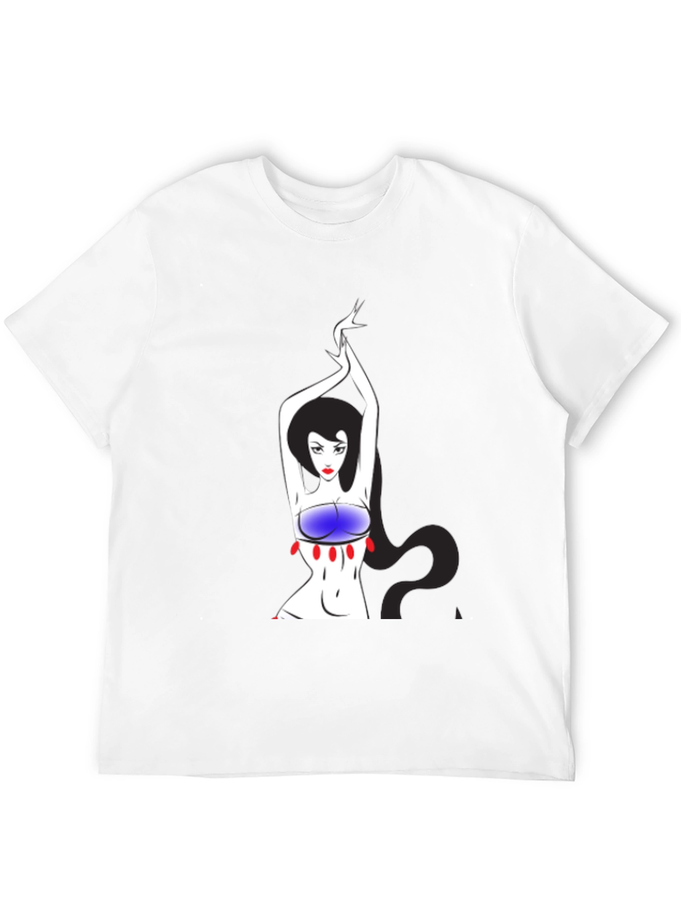Unique Graphic T-Shirt - Artistic Woman Design
