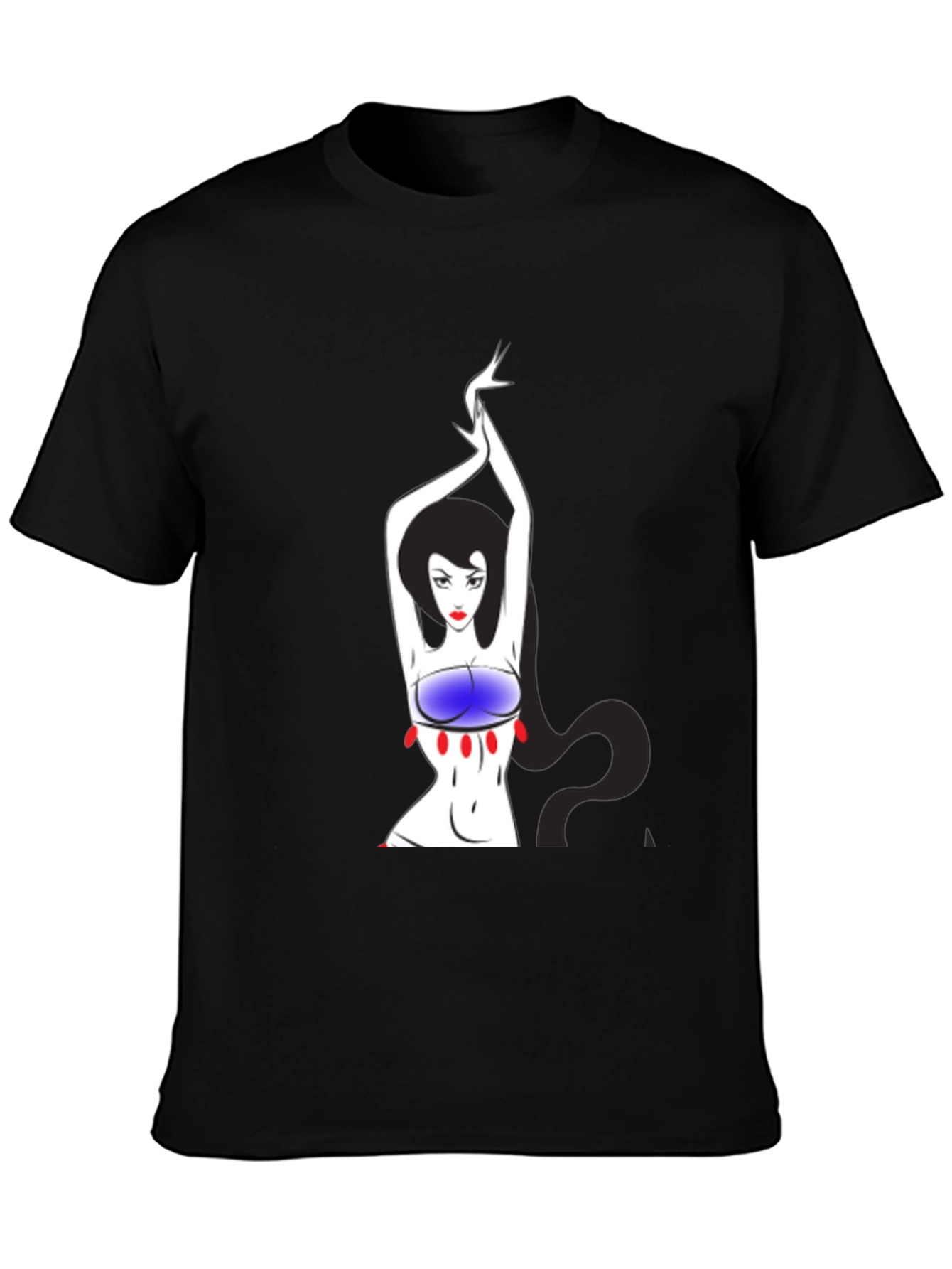 Unique Graphic T-Shirt - Artistic Woman Design