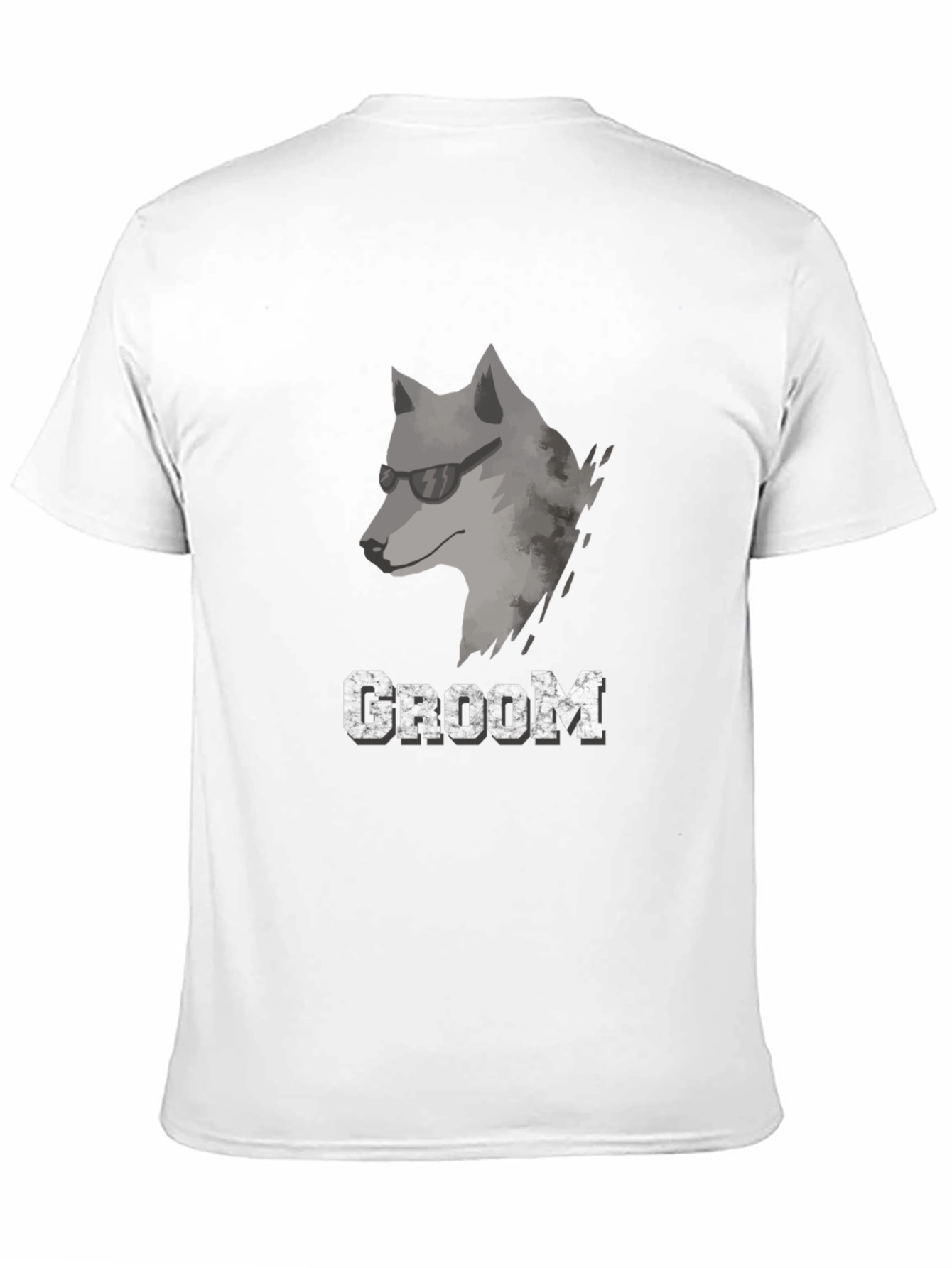 Cool Wolf Groom T-Shirt